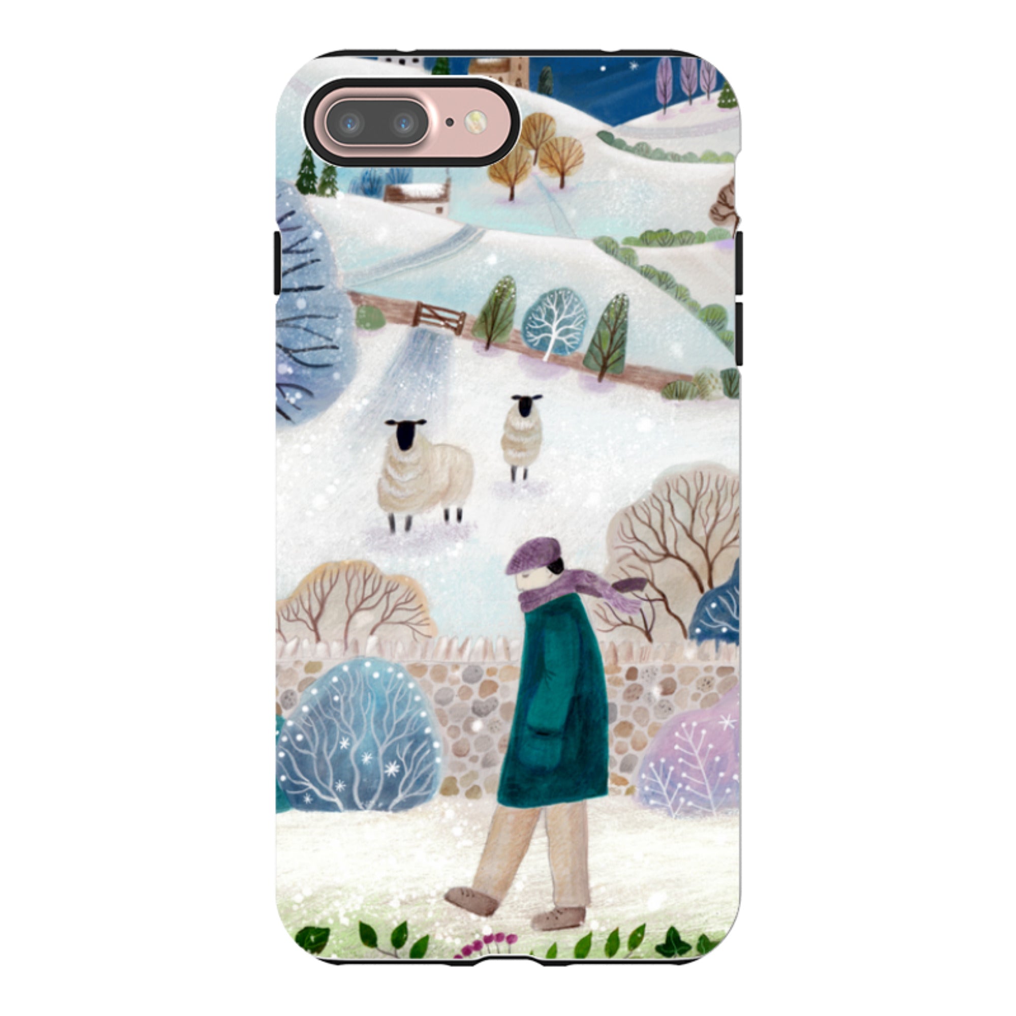 iPhone Tough Case - Across Snowy Fields By Bex Parkin