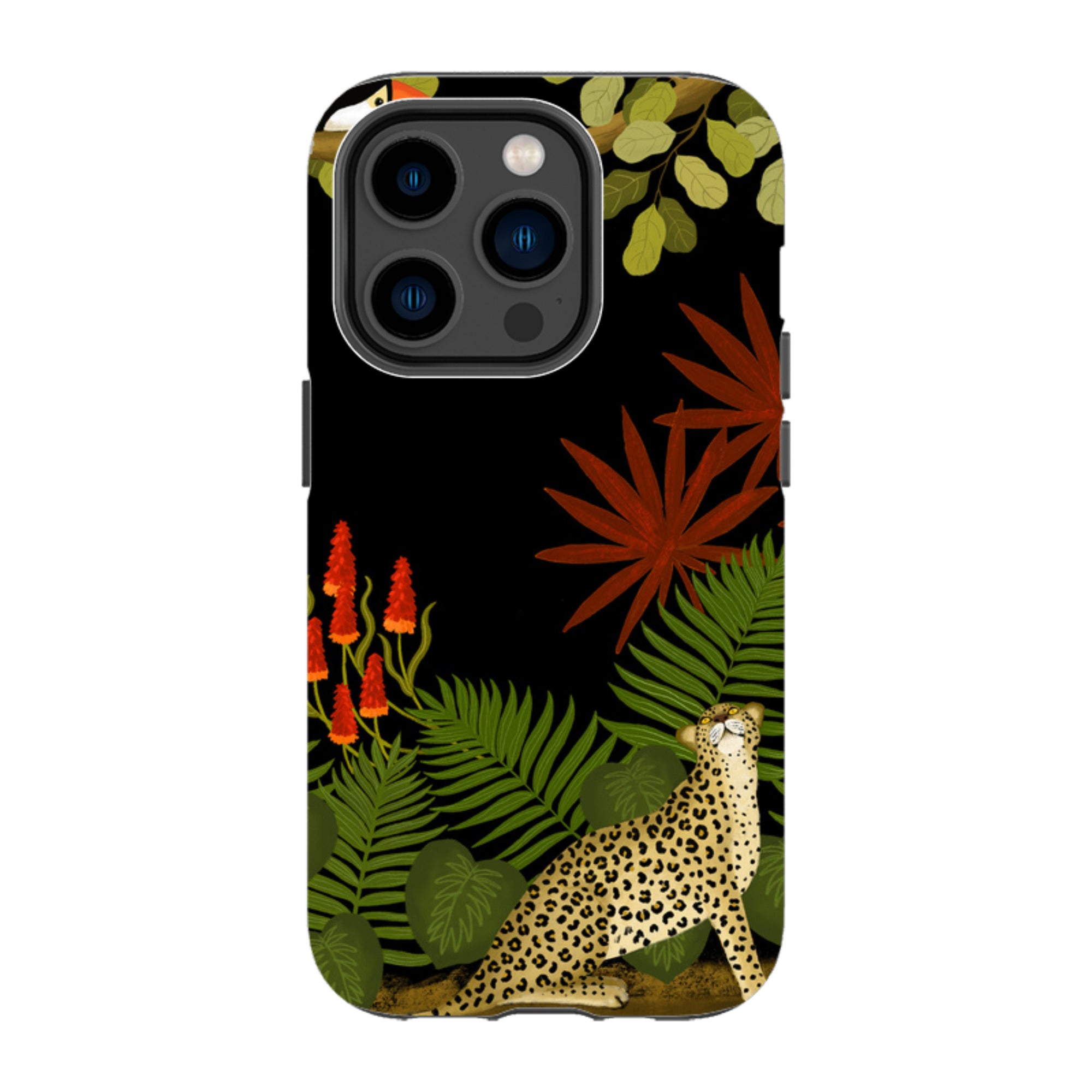 iPhone Tough Case - Toucan Leopard By Bex Parkin