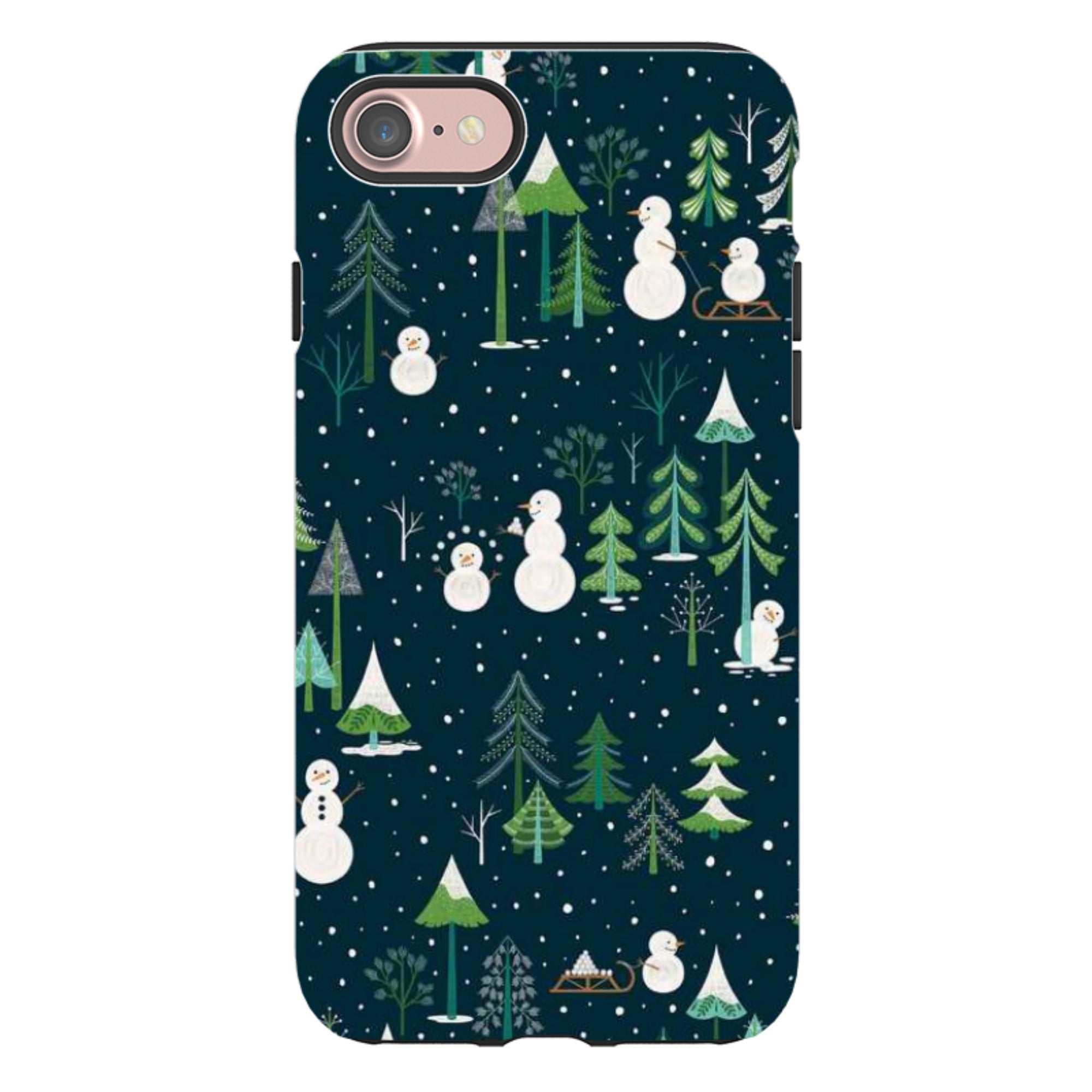 iPhone Tough Case - Snowman Playground By Jenny Zemanek