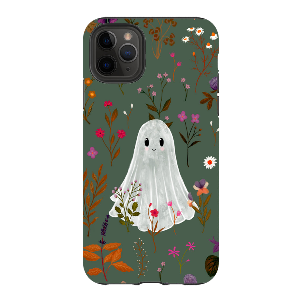 iPhone Tough Case - Ghost in the Garden - Pine Multi By Katherine Quinn