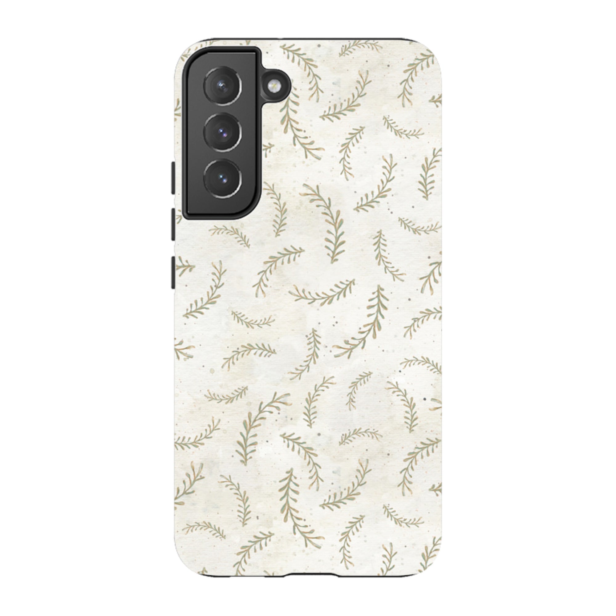 Samsung Tough Case - Feathers Grey By Katherine Quinn