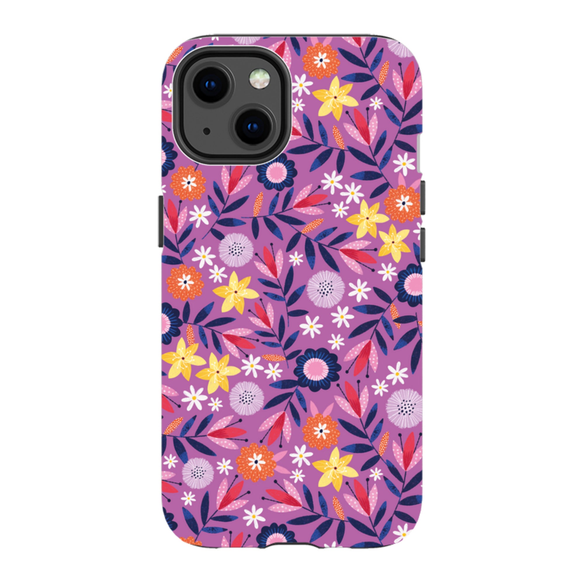 iPhone Tough Case - Scattered Flowers I By Ali Brookes