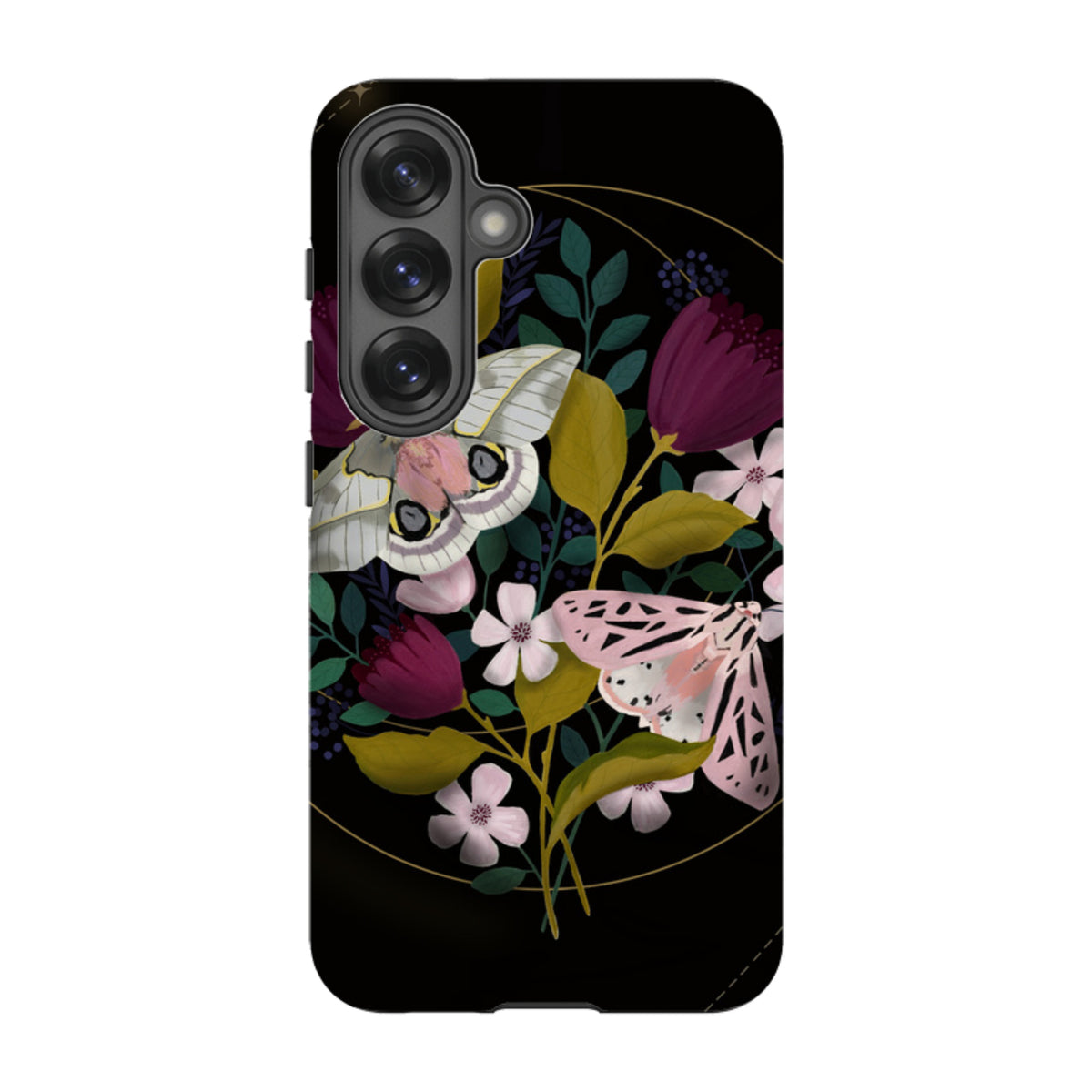 Samsung Tough Case - Moon Moths By Bex Parkin