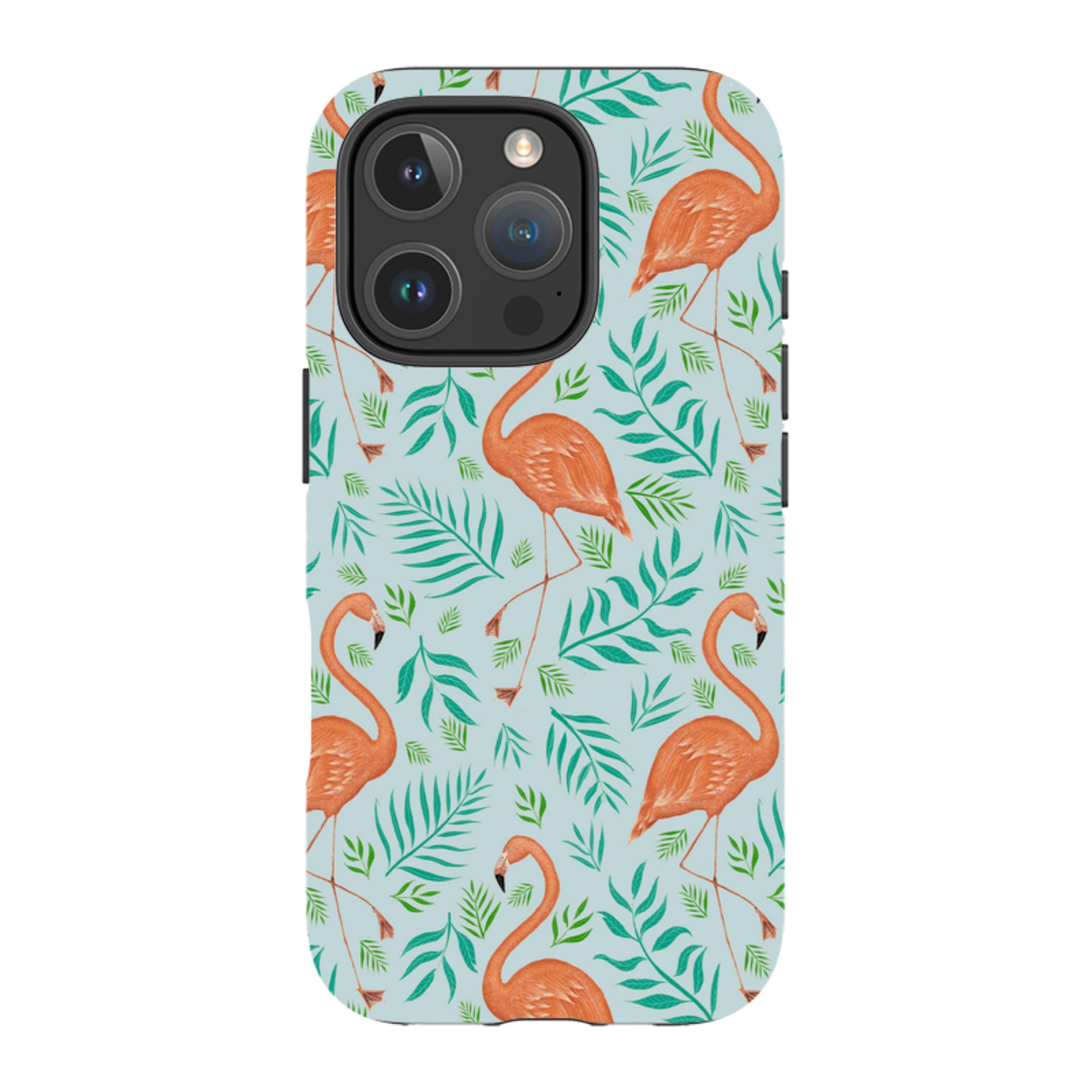 iPhone Tough Case - Flamingo Pattern By Catherine Rowe