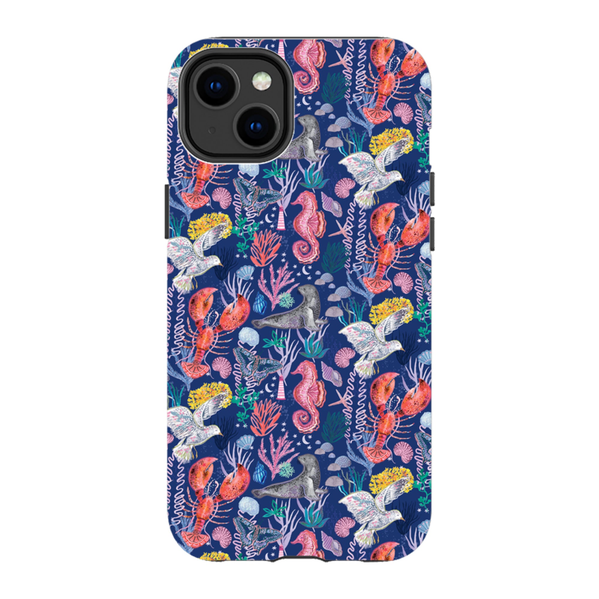 iPhone MagSafe Tough Case - Coastline Pattern C By Emma Frances Grant