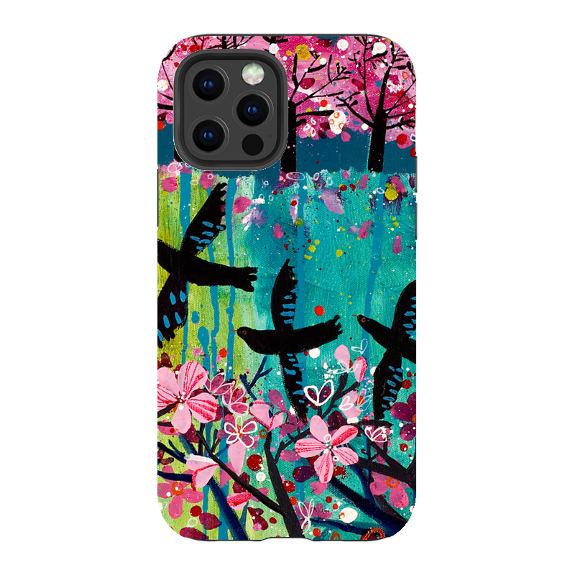 iPhone Tough Case - Blackbirds By Claire West
