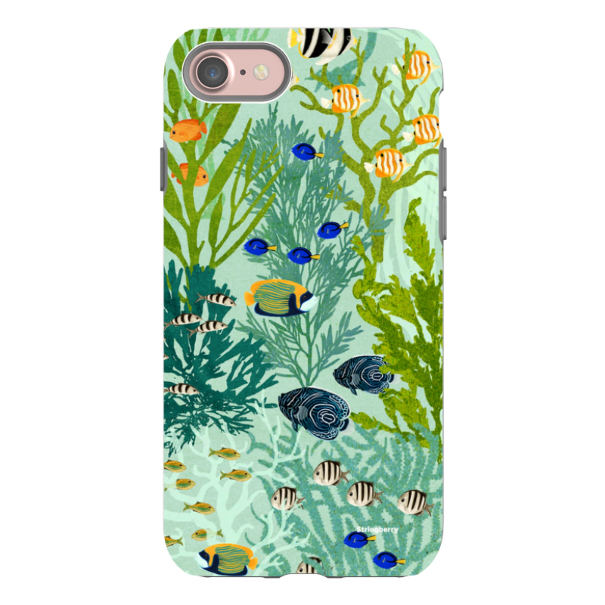 iPhone Tough Case - Coral Forest By Katherine Quinn