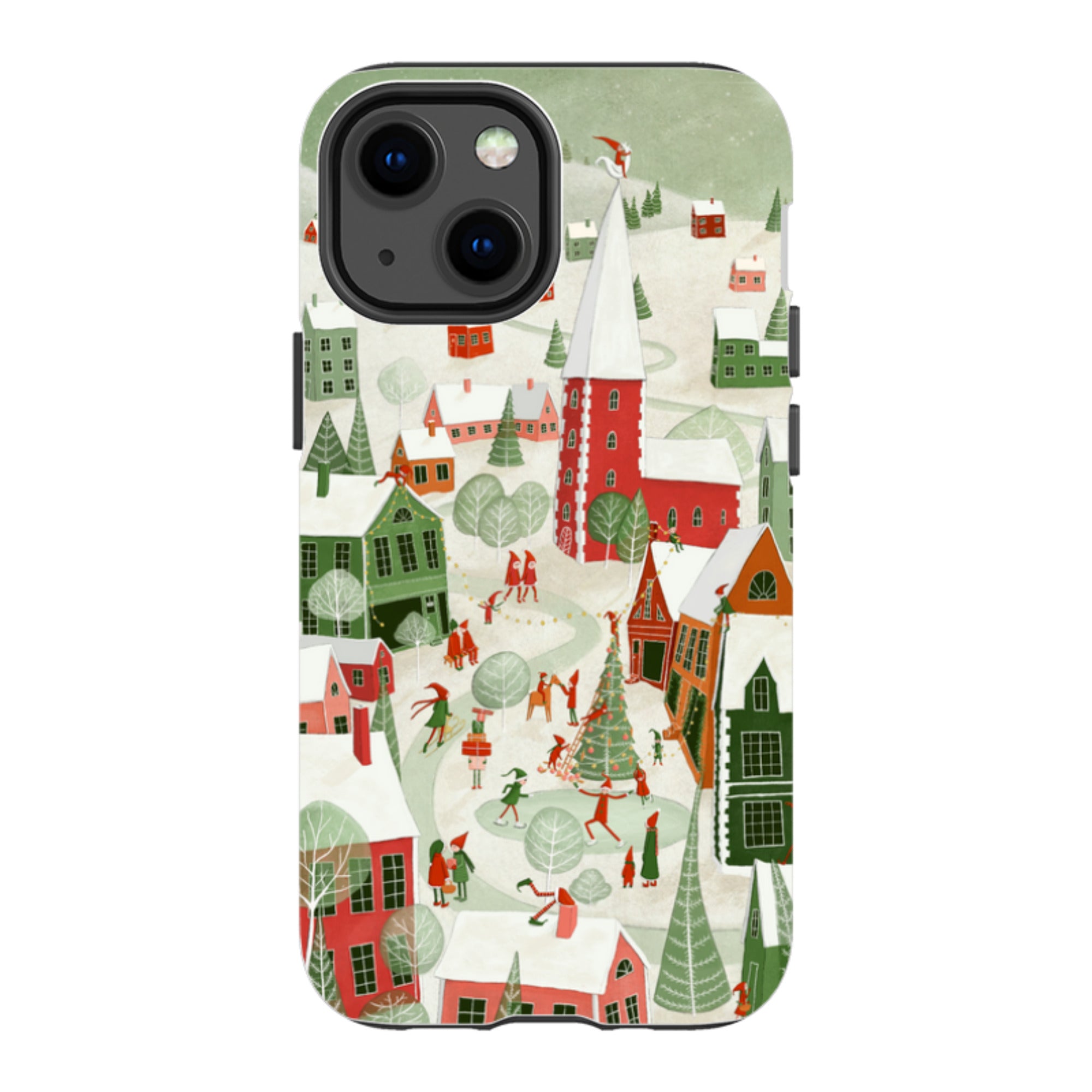 iPhone Tough Case - Christmas Town By Maja Lindberg