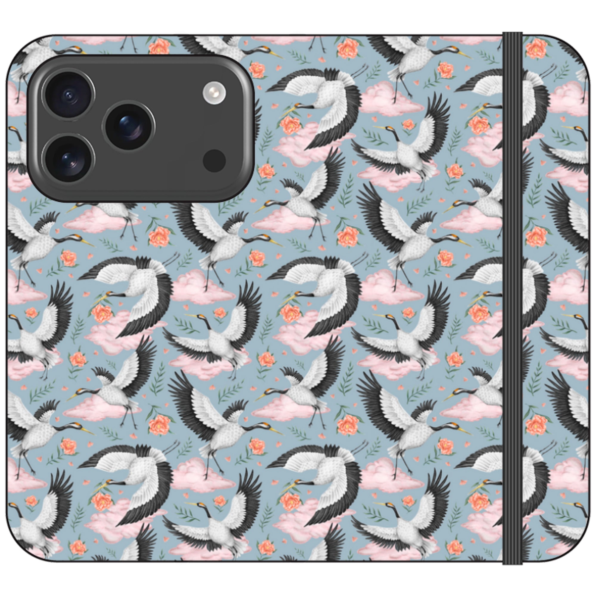Flight of the Cranes Wallet Case By Catherine Rowe