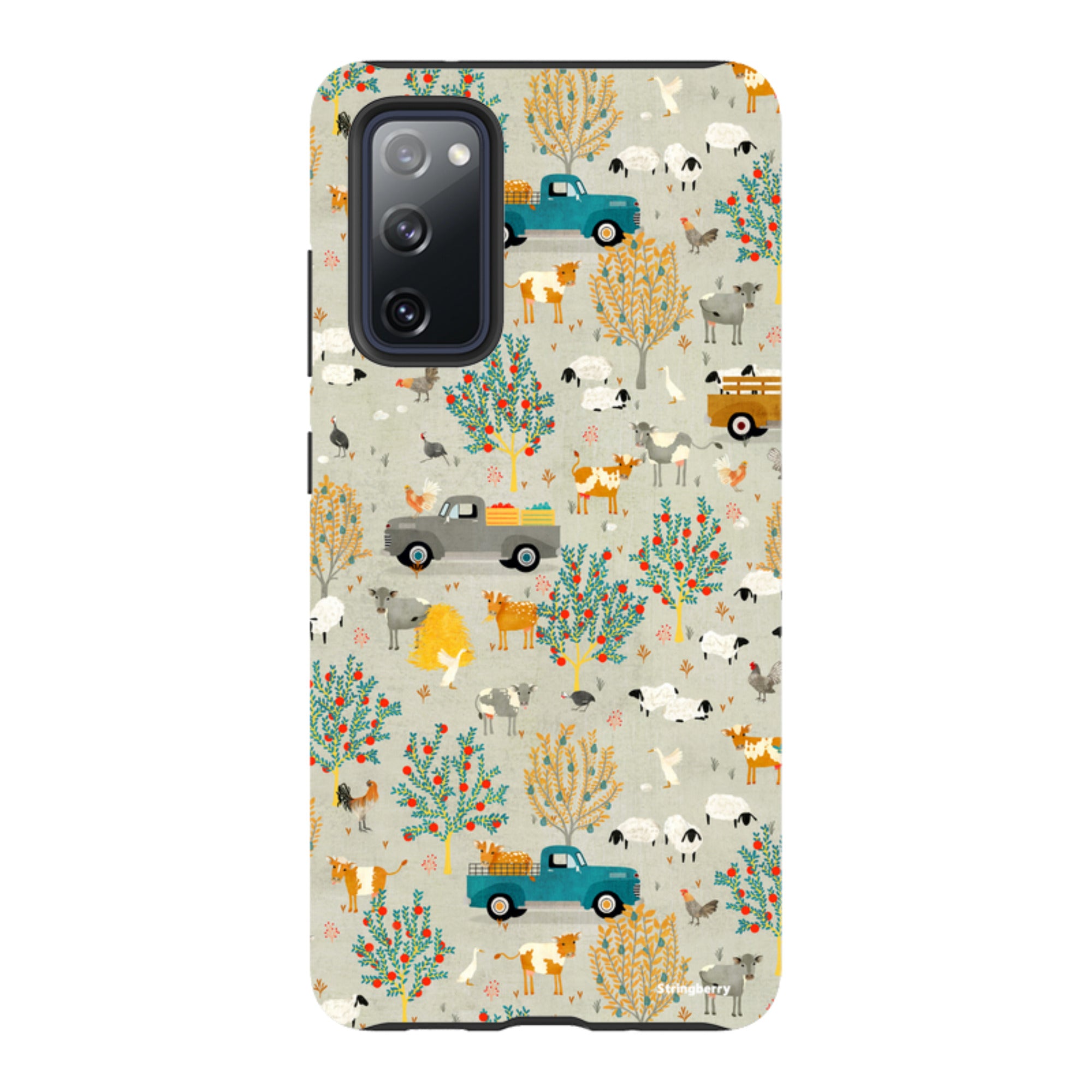 Samsung Tough Case - Farm Life Grey By Katherine Quinn