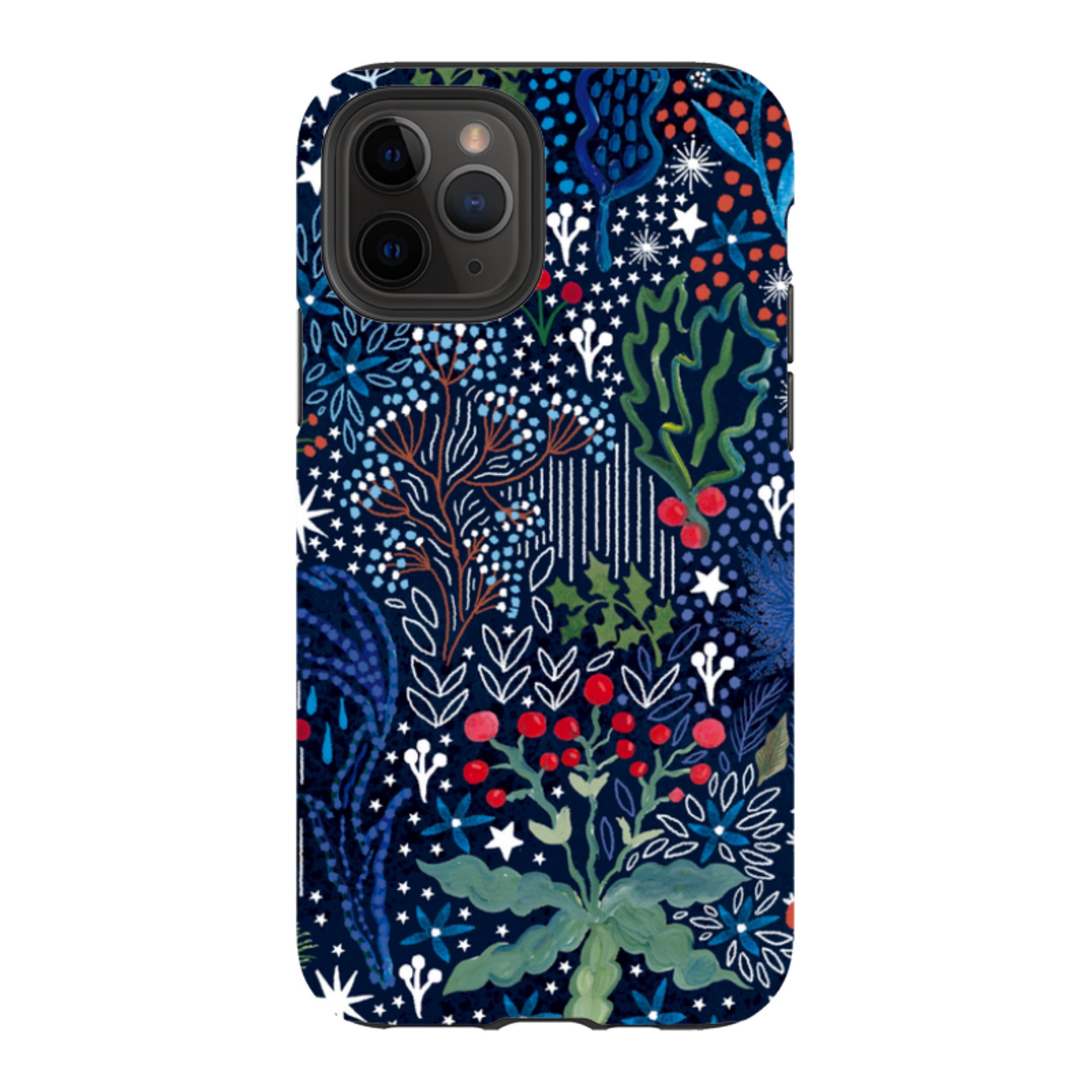 iPhone Tough Case - Winter Flowers I By Emma Frances Grant