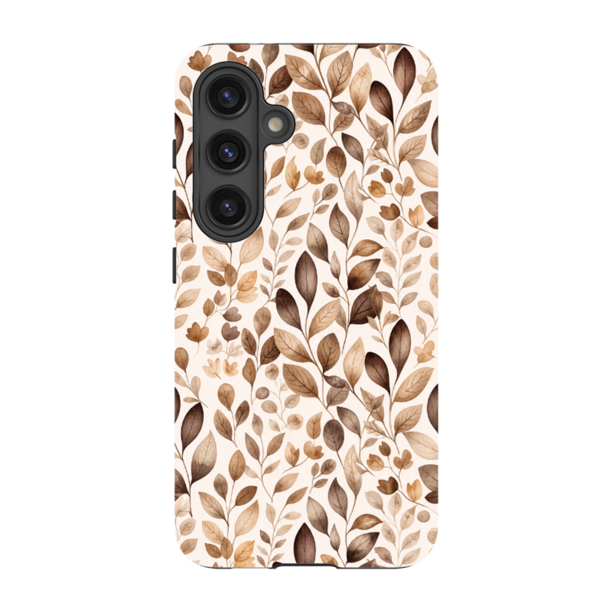 Samsung Tough Case - Beige Aesthetic Leaves