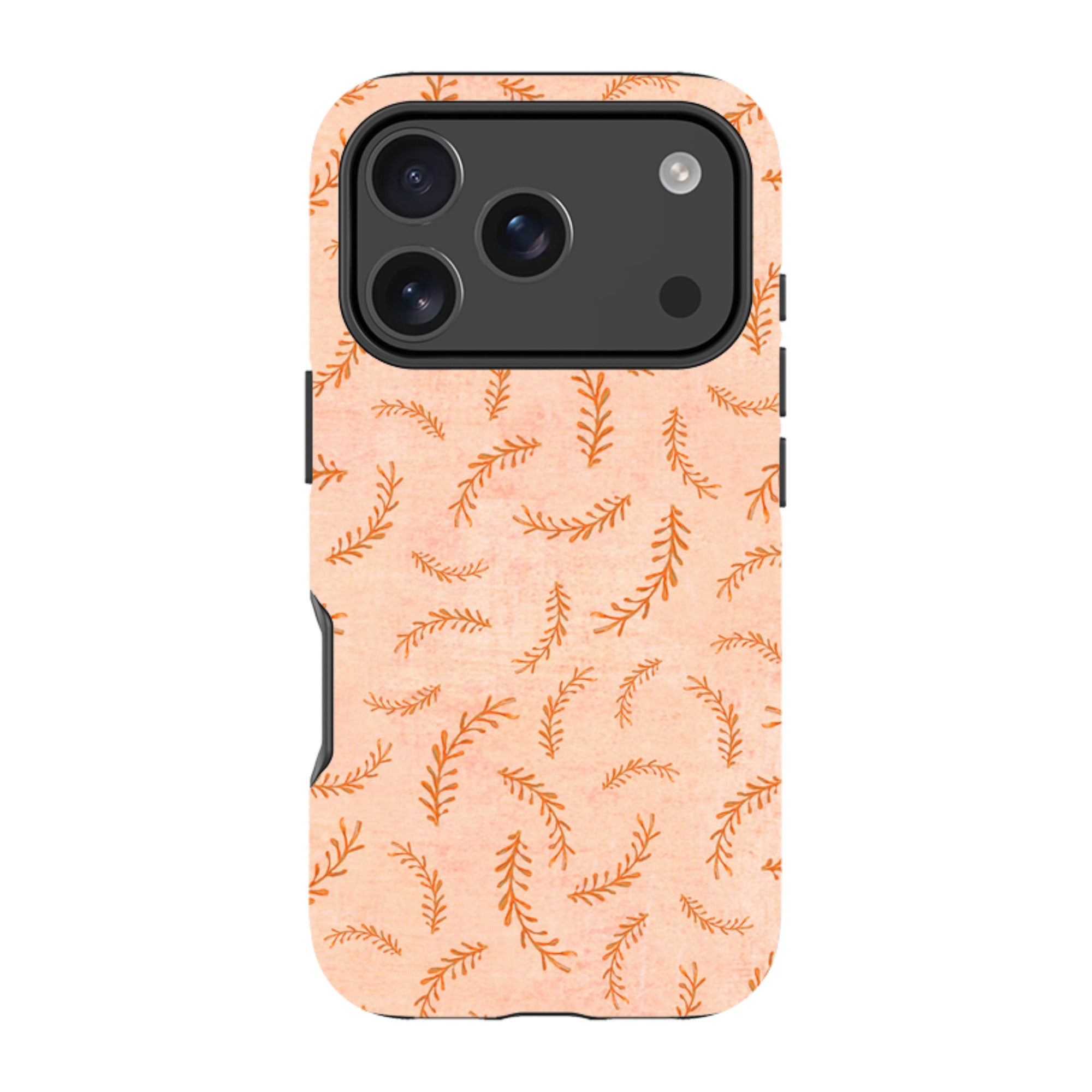 iPhone MagSafe Tough Case - Feathers Pink By Katherine Quinn