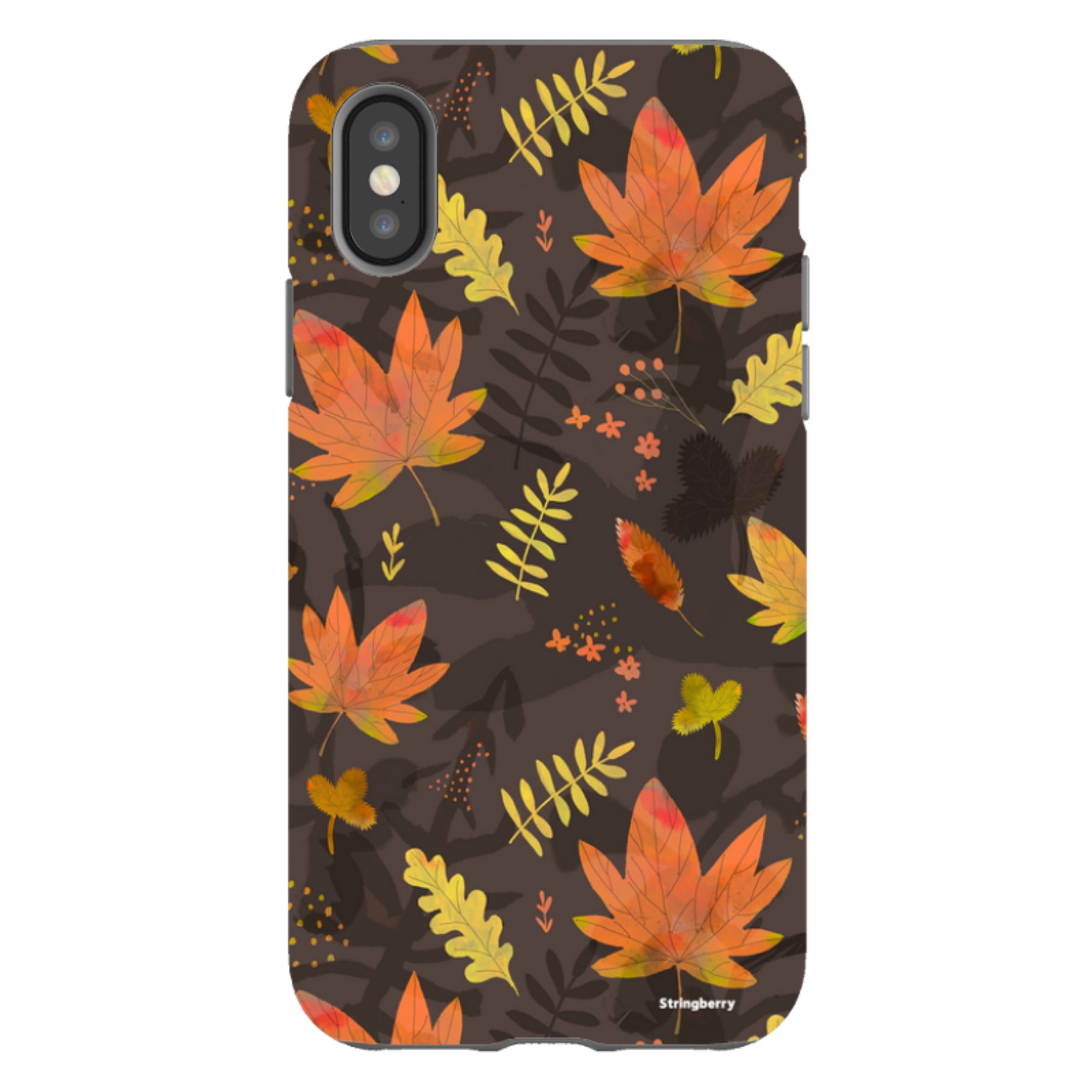 iPhone Tough Case - Autumn Leaves Yellow
