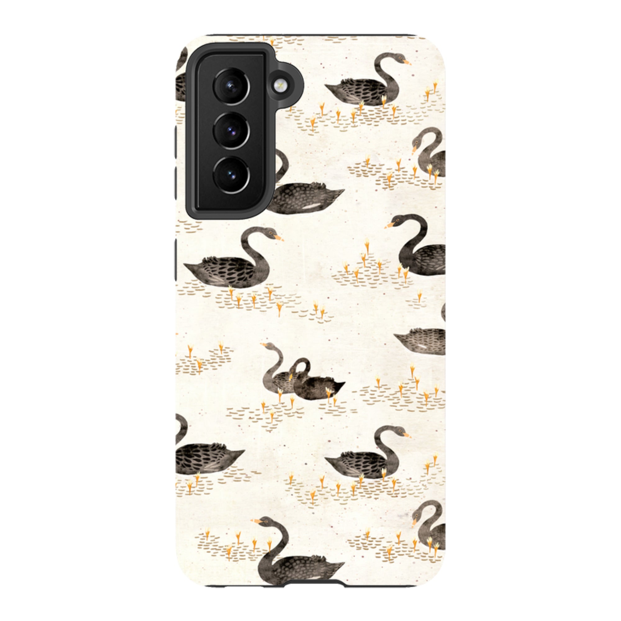 Samsung Tough Case - Swans Cream By Katherine Quinn