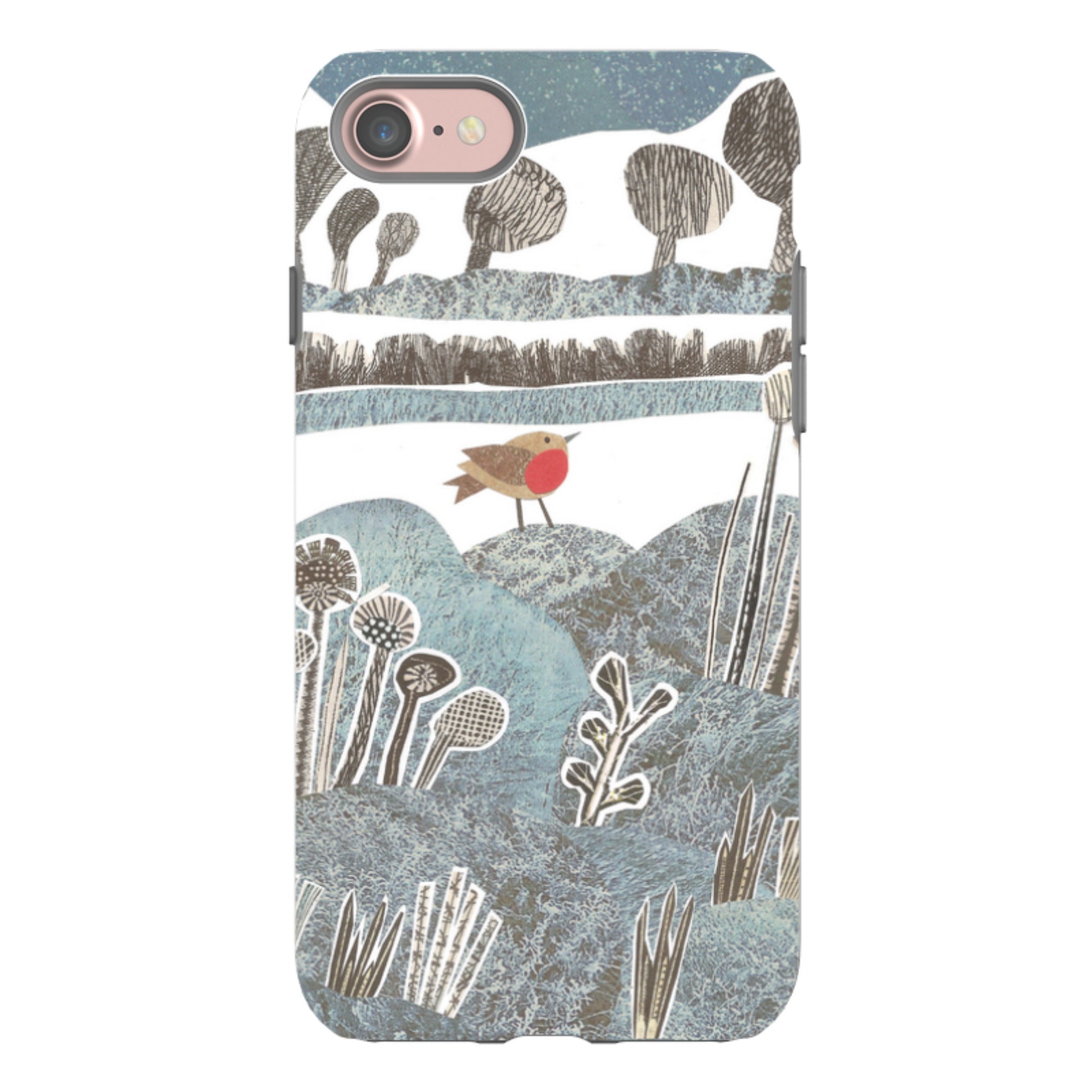 iPhone Tough Case - Frost Robin By Jane Robbins