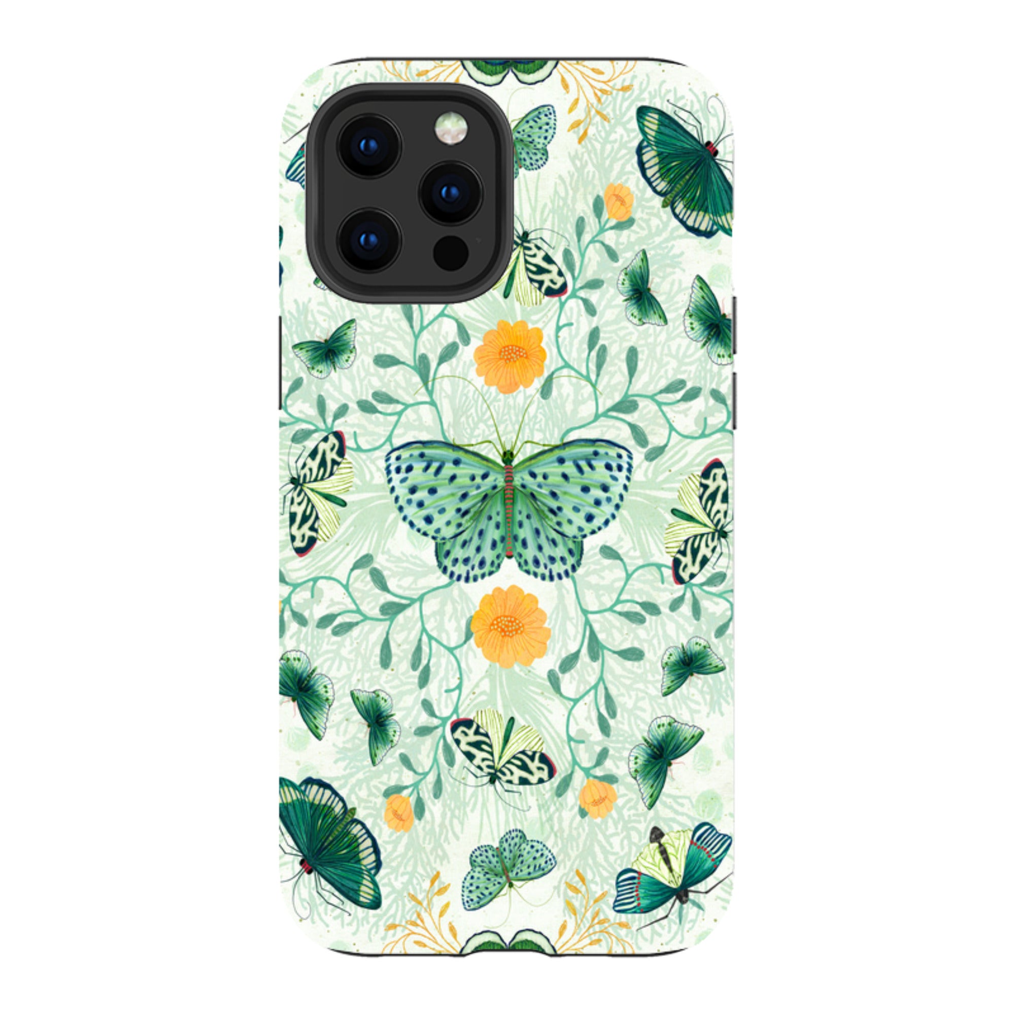 iPhone Tough Case - Medium Moths 1 By Katherine Quinn