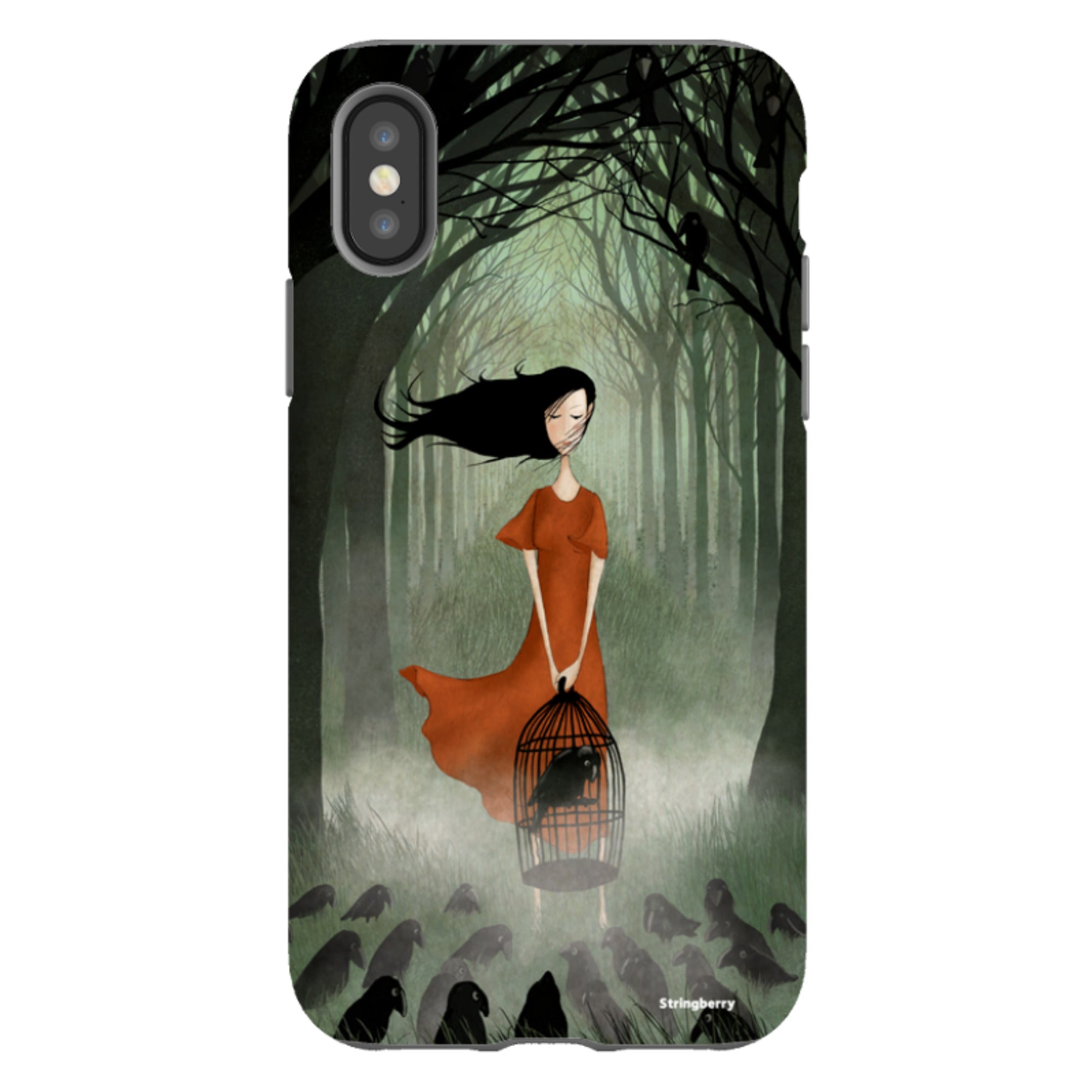 iPhone Tough Case - The Raven Girl By Maja Lindberg