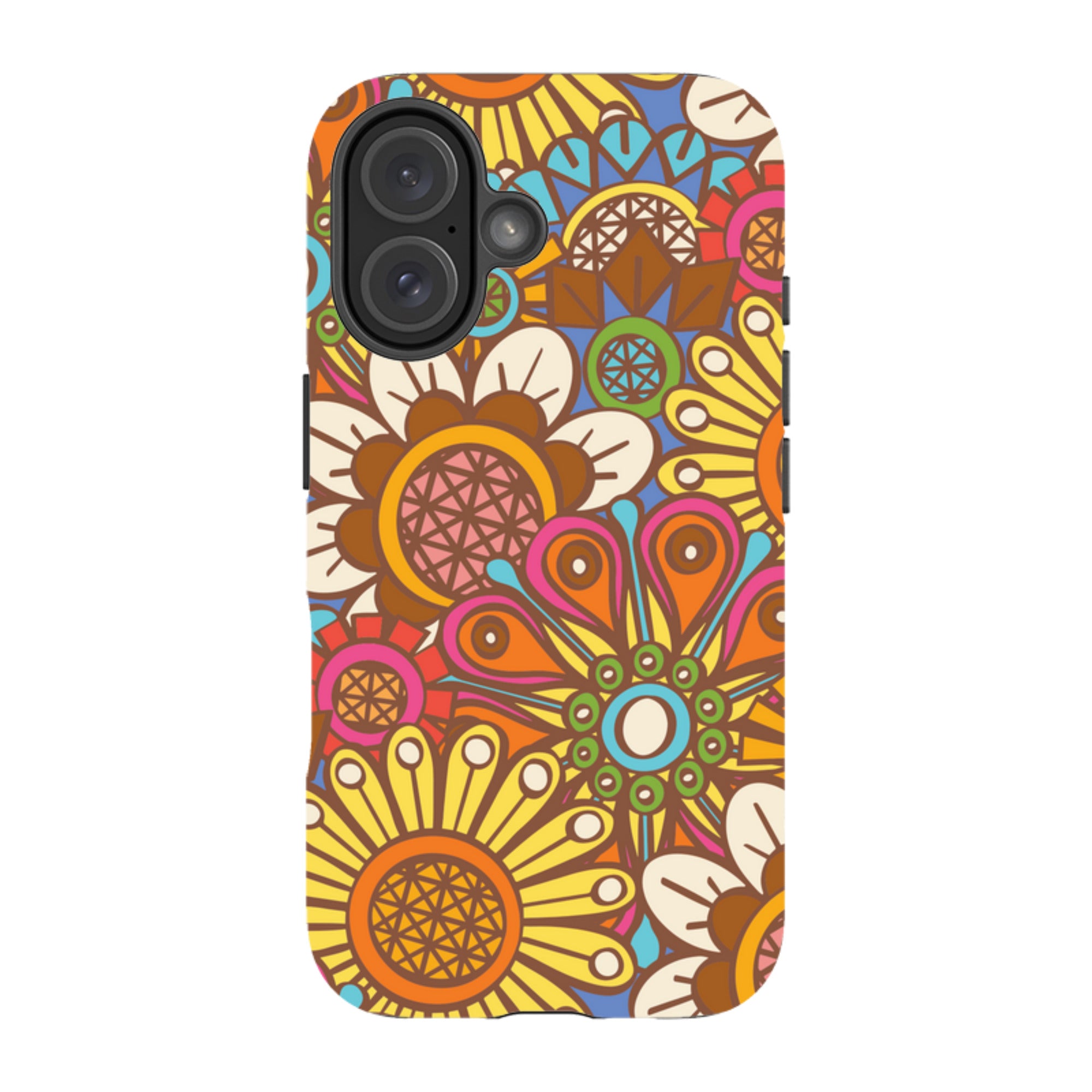 iPhone MagSafe Tough Case - Retro Posy Brights By Amelia Bowman