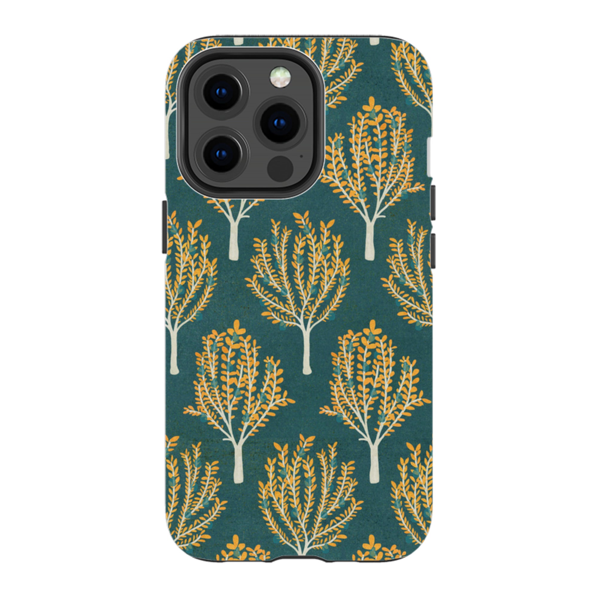 iPhone MagSafe Tough Case - Pear Trees Teal By Katherine Quinn
