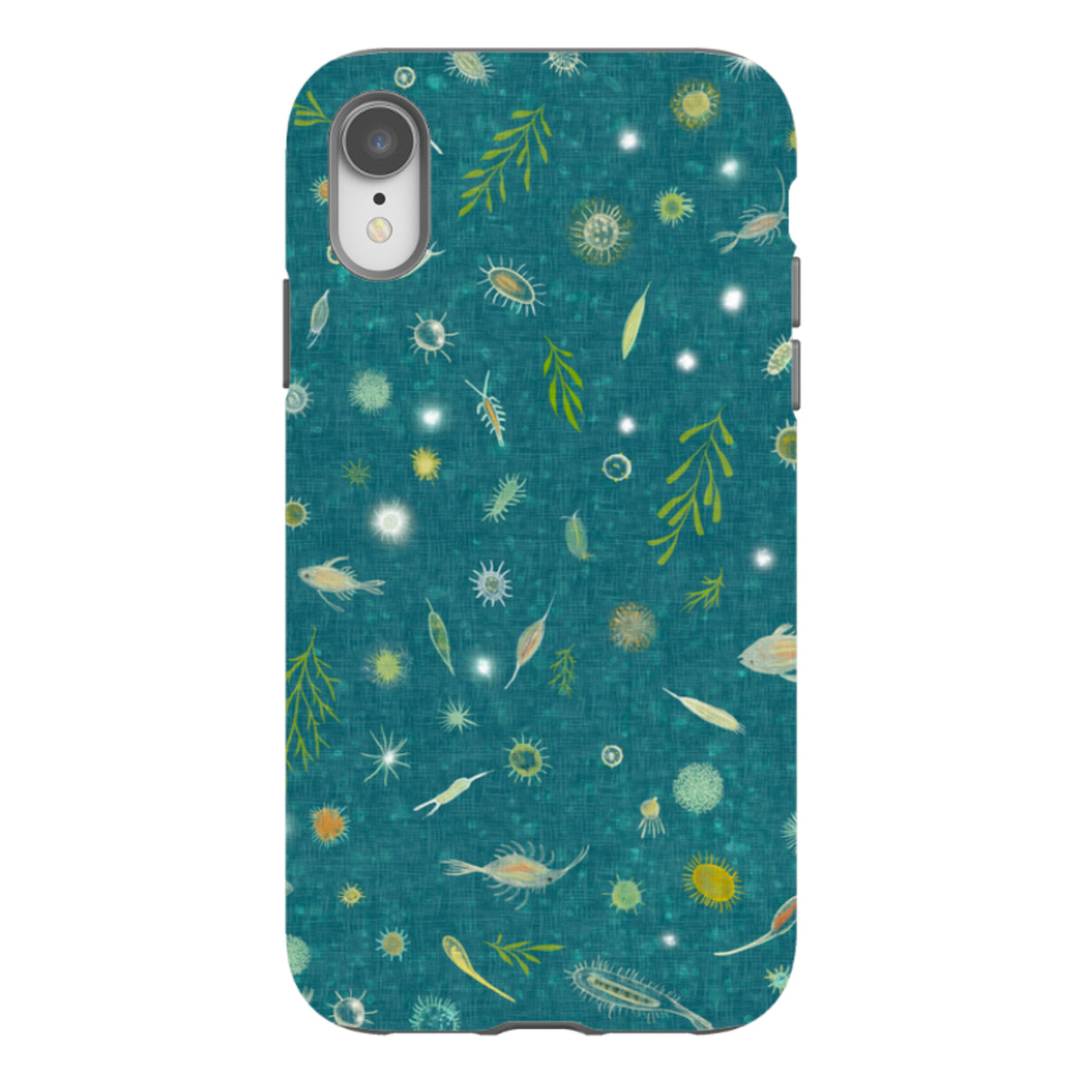 iPhone Tough Case - Plankton Light - Steel Blue By Katherine Quinn