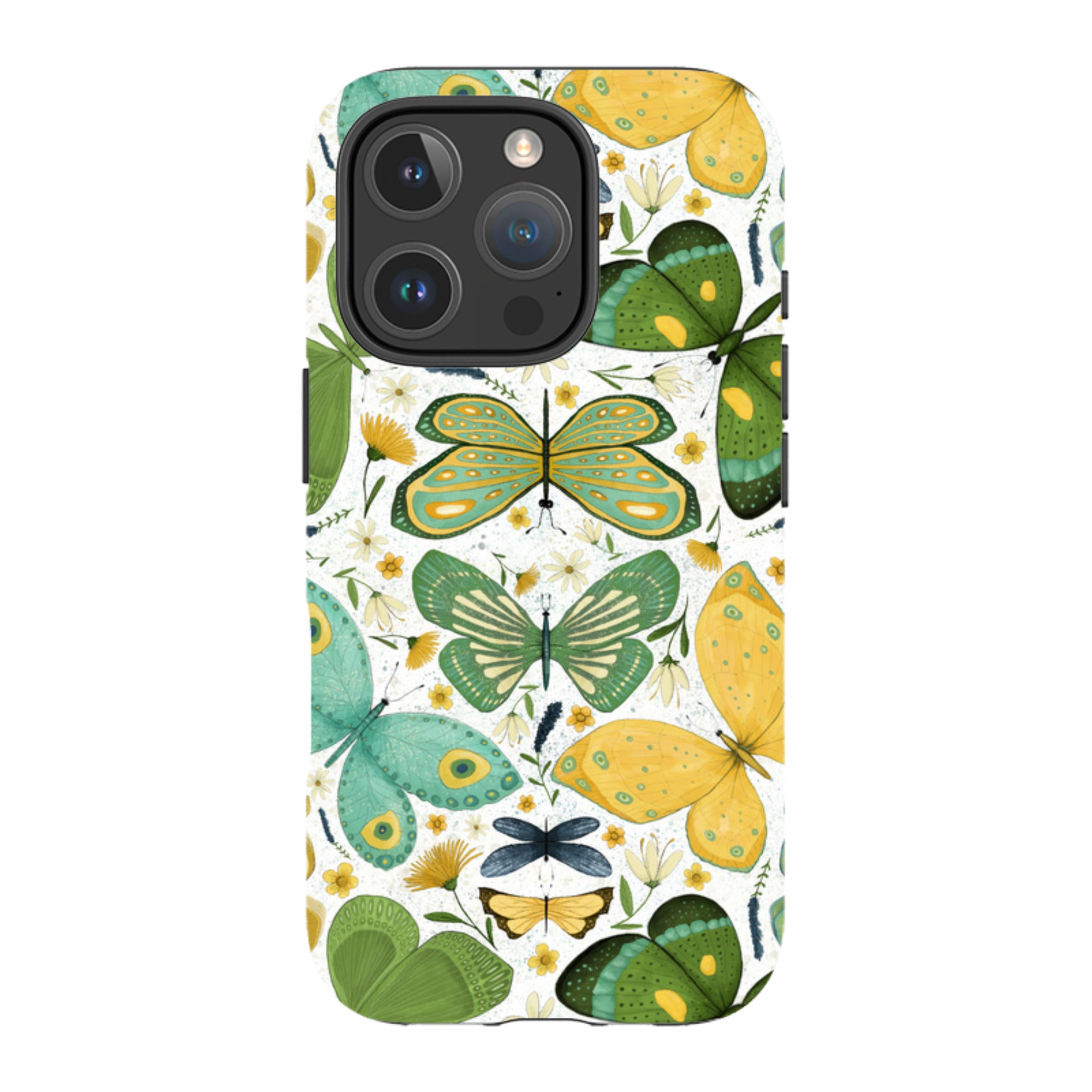iPhone MagSafe Tough Case - Green Butterflies By Maja Lindberg