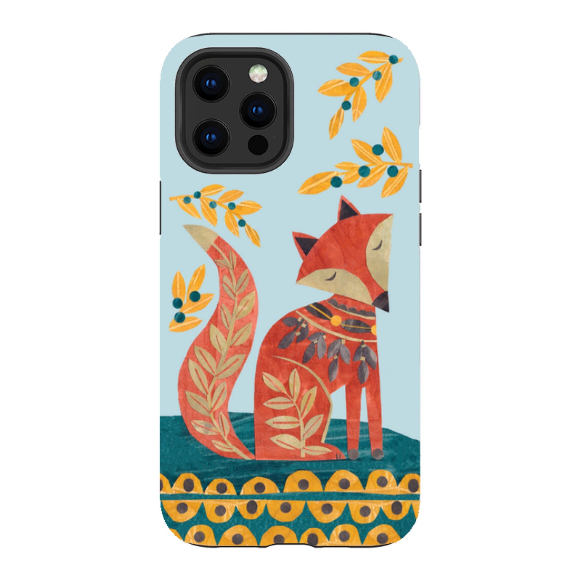 iPhone Tough Case - Folk Foxie By Tracey English