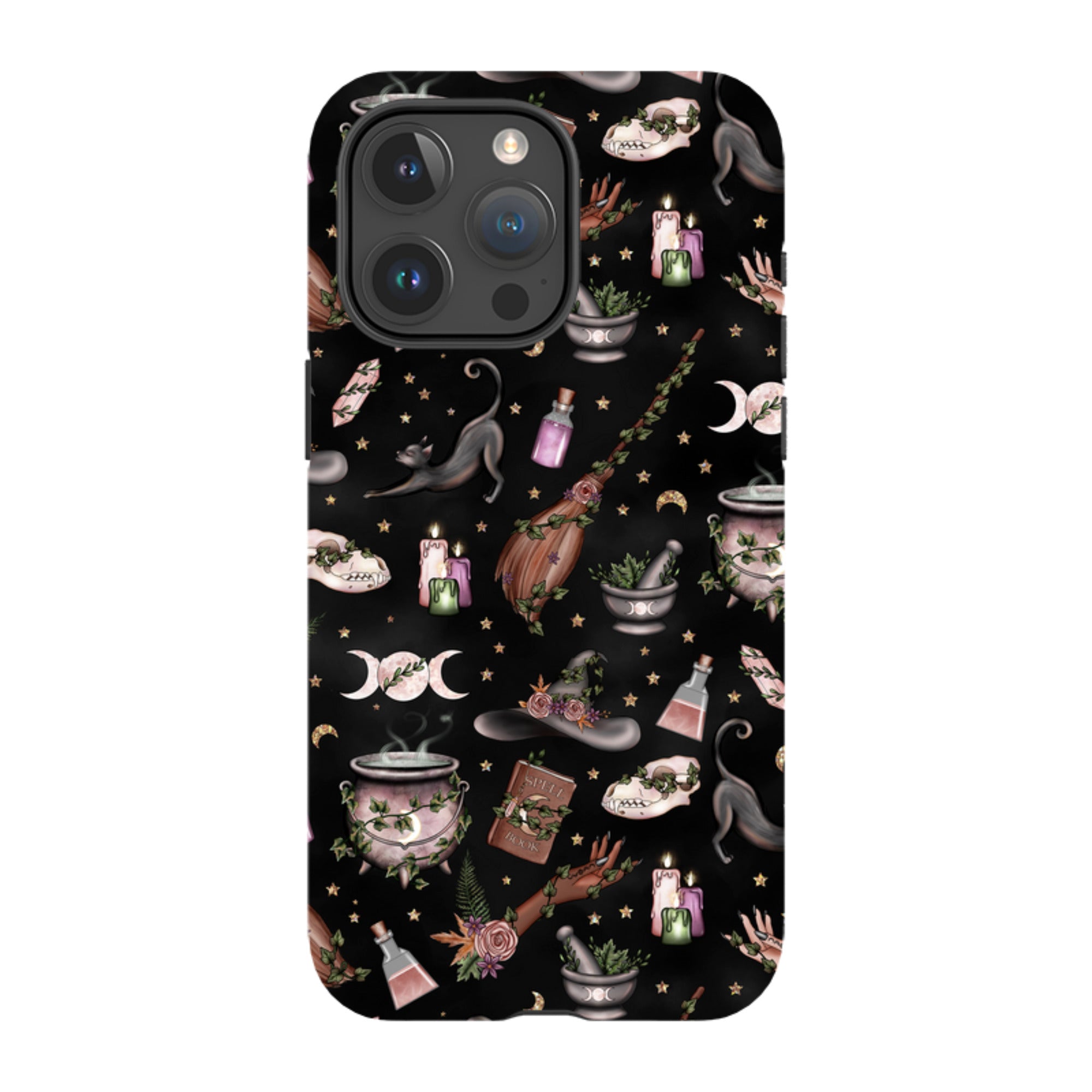iPhone MagSafe Tough Case - Woodland Witch Black