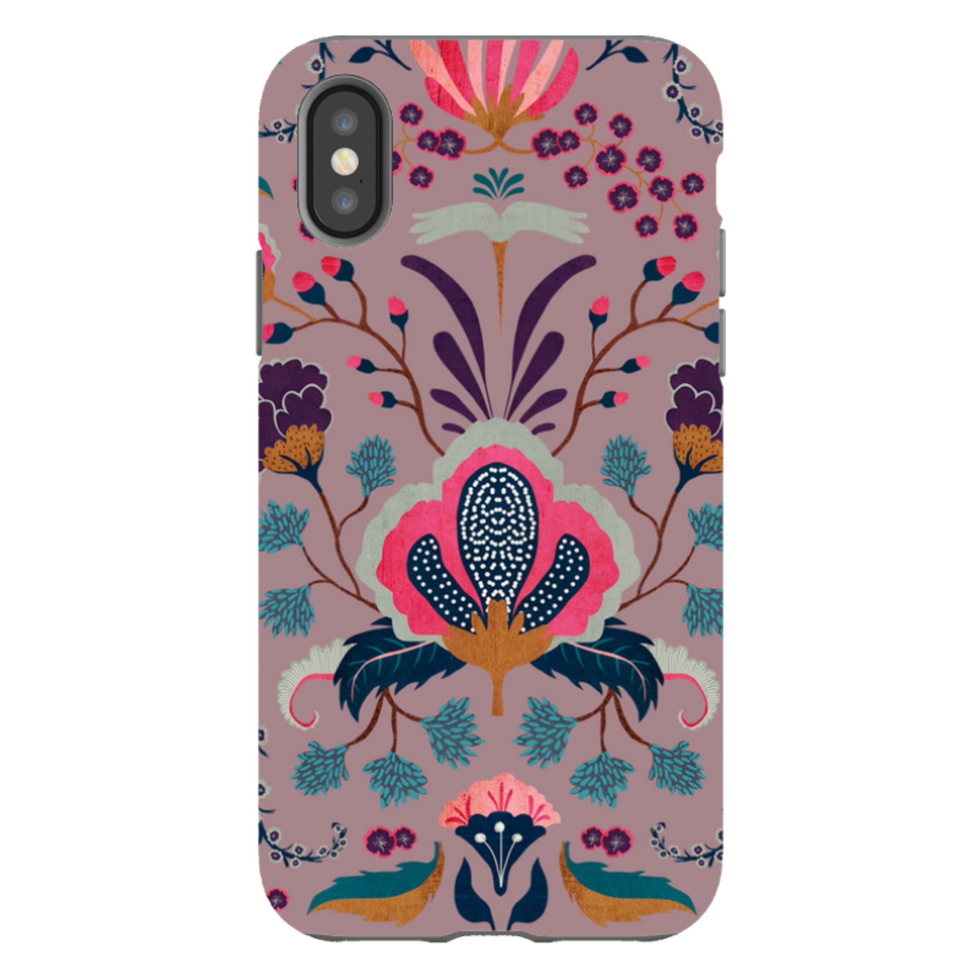 iPhone Tough Case - Folk Floral III By Katherine Quinn
