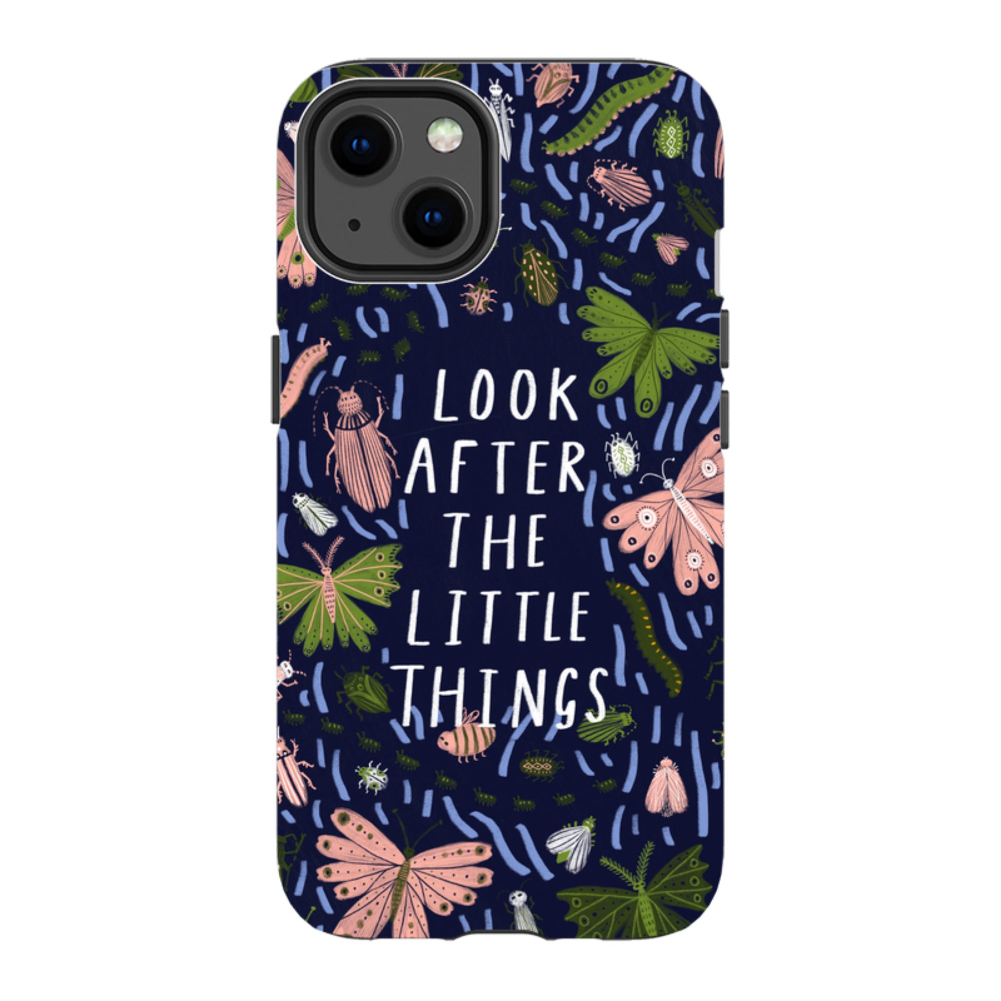 iPhone Tough Case - Little Things Blue By Lee Foster Wilson