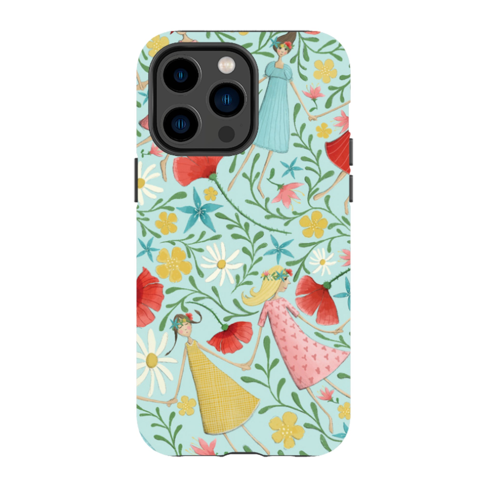 iPhone MagSafe Tough Case - Midsummer Dance Blue By Maja Lindberg