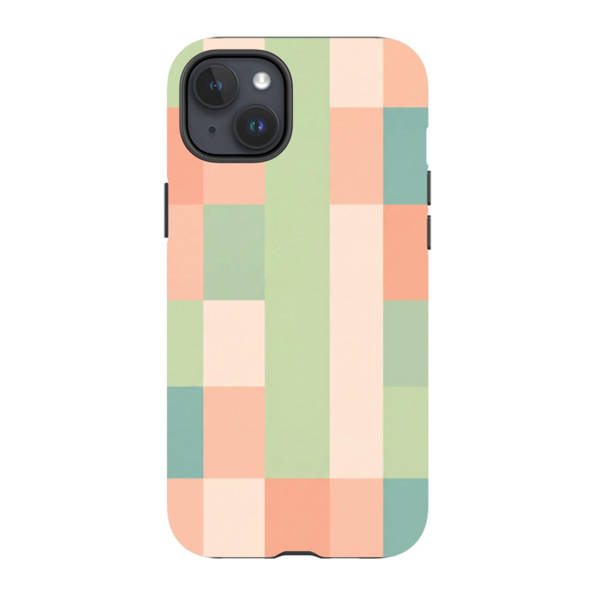 iPhone Tough Case - Pastel Gingham