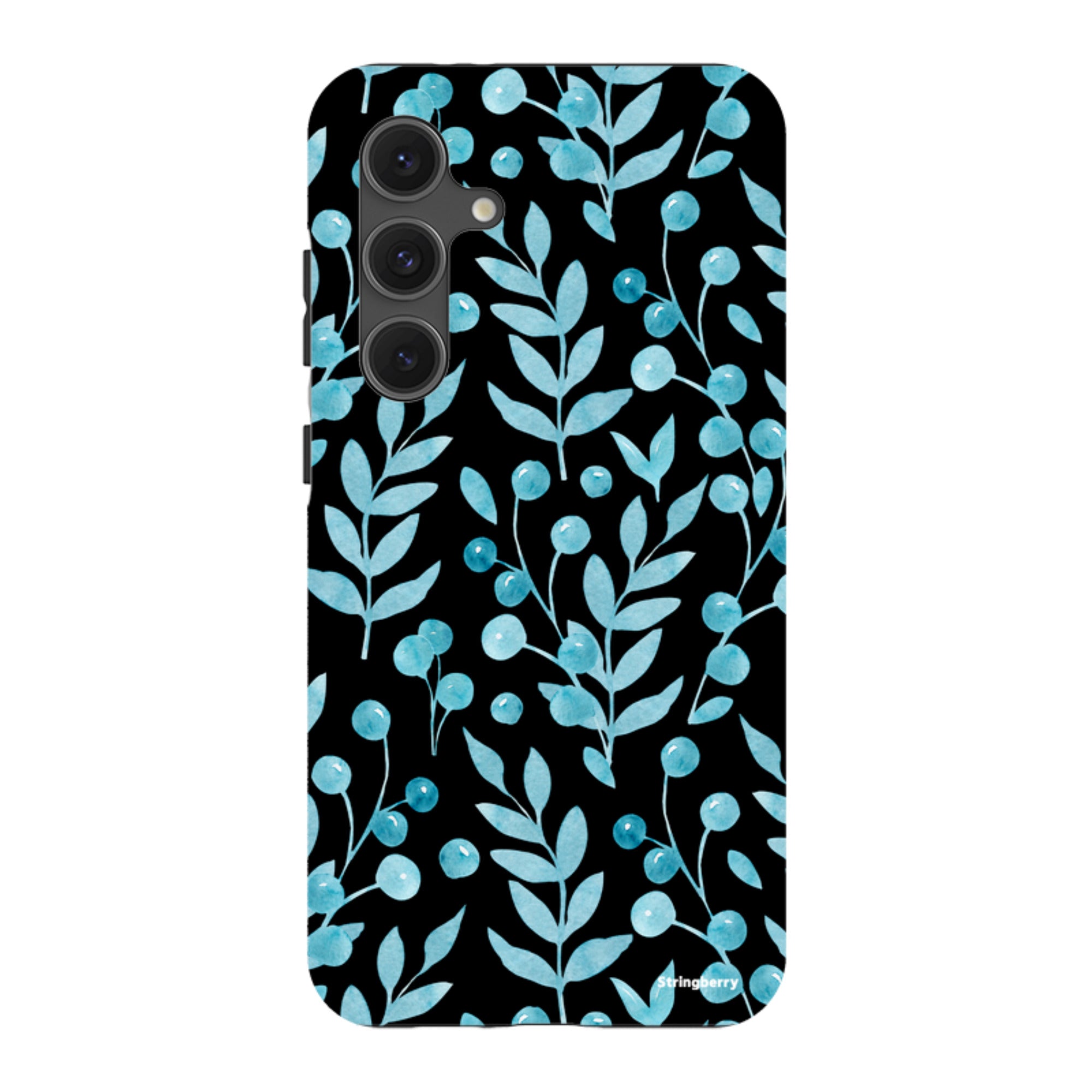 Samsung Tough Case - Blue Xmas Florals