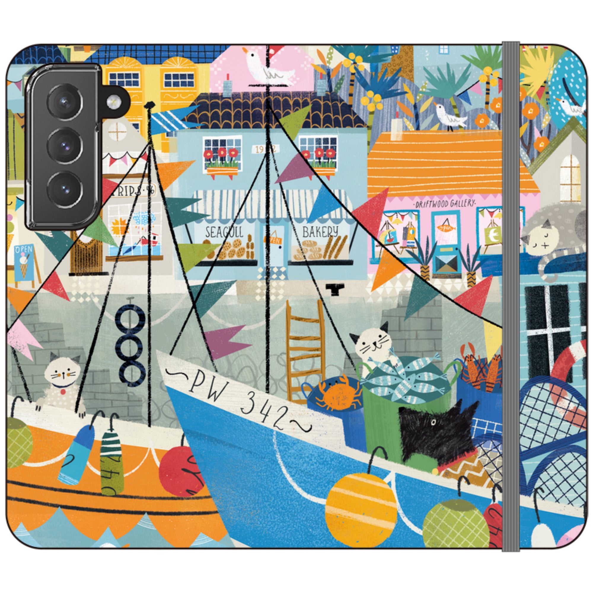 Night Harbour Wallet Case By Ali Brookes