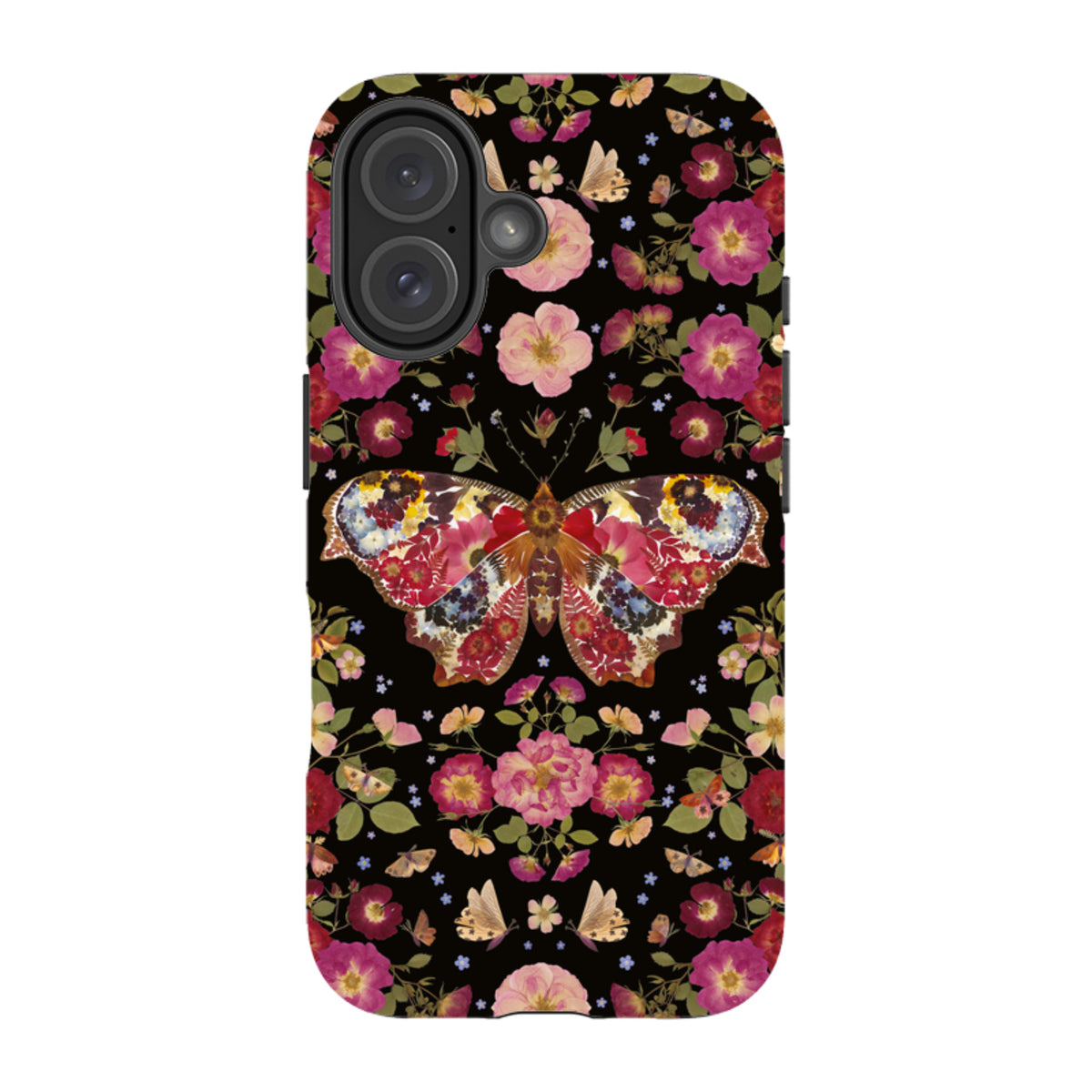 iPhone Tough Case - Midnight Butterfly By Helen Ahpornsiri