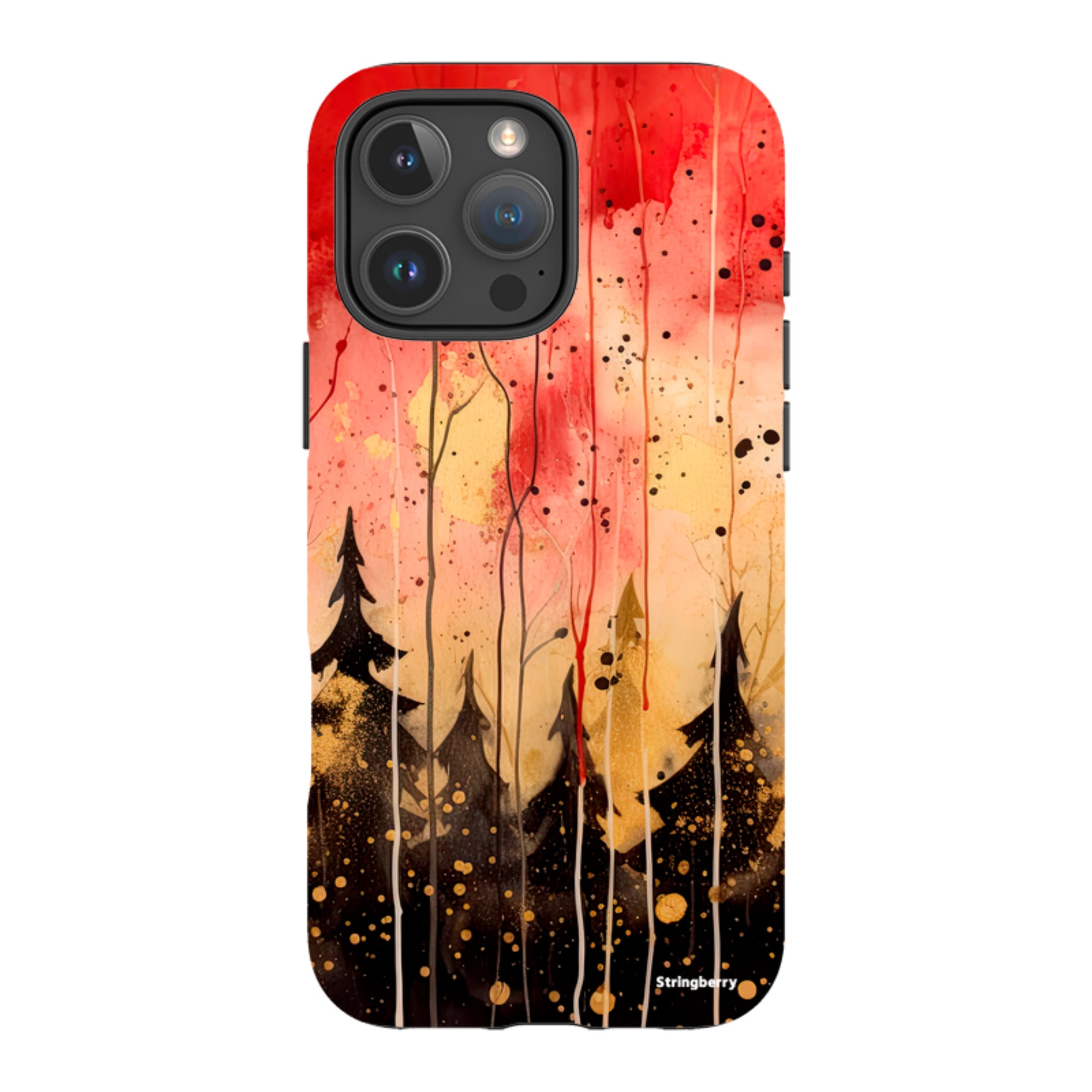 iPhone Tough Case - Watercolour Winter Forest