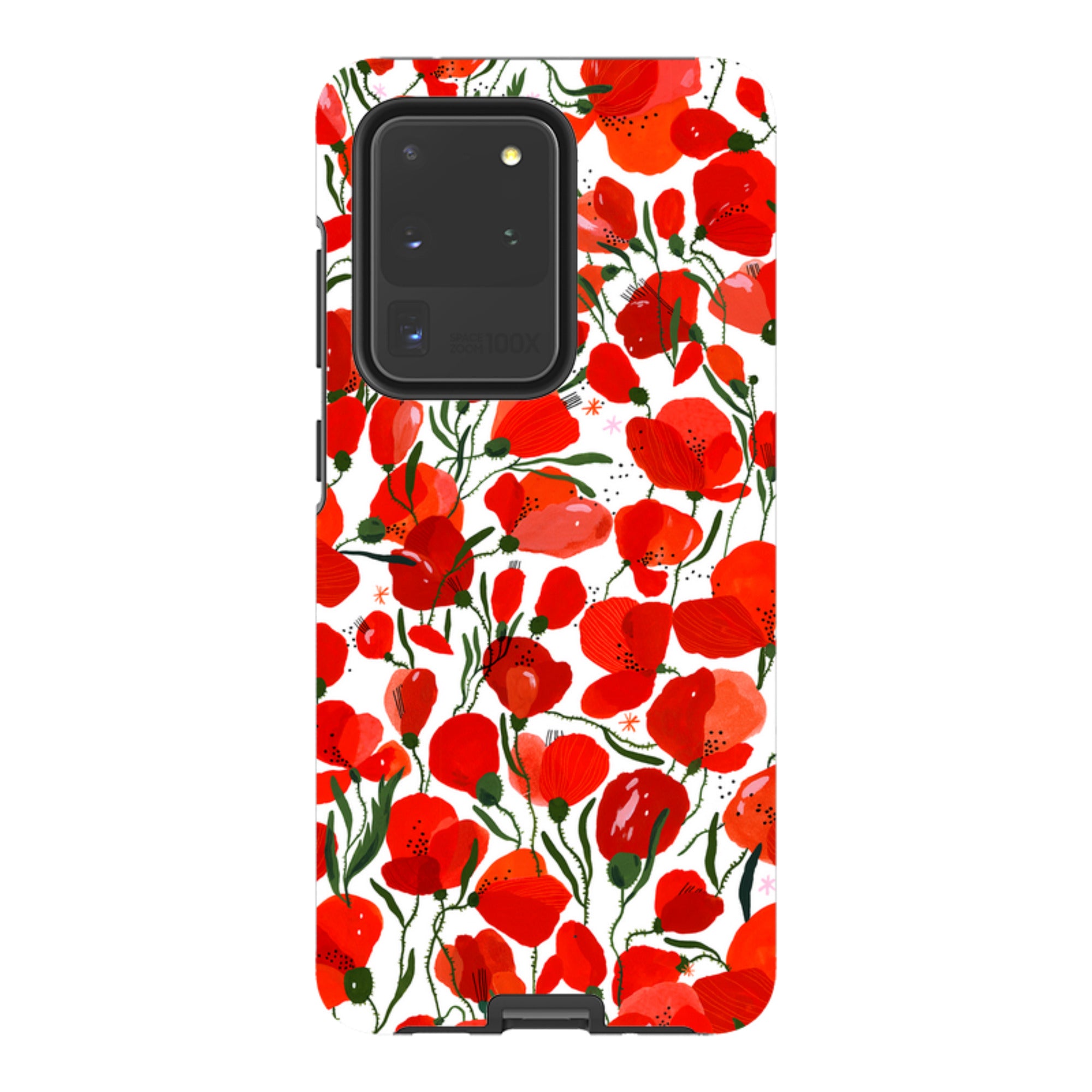 Samsung Tough Case - Poppies Pattern By Madalina Andronic