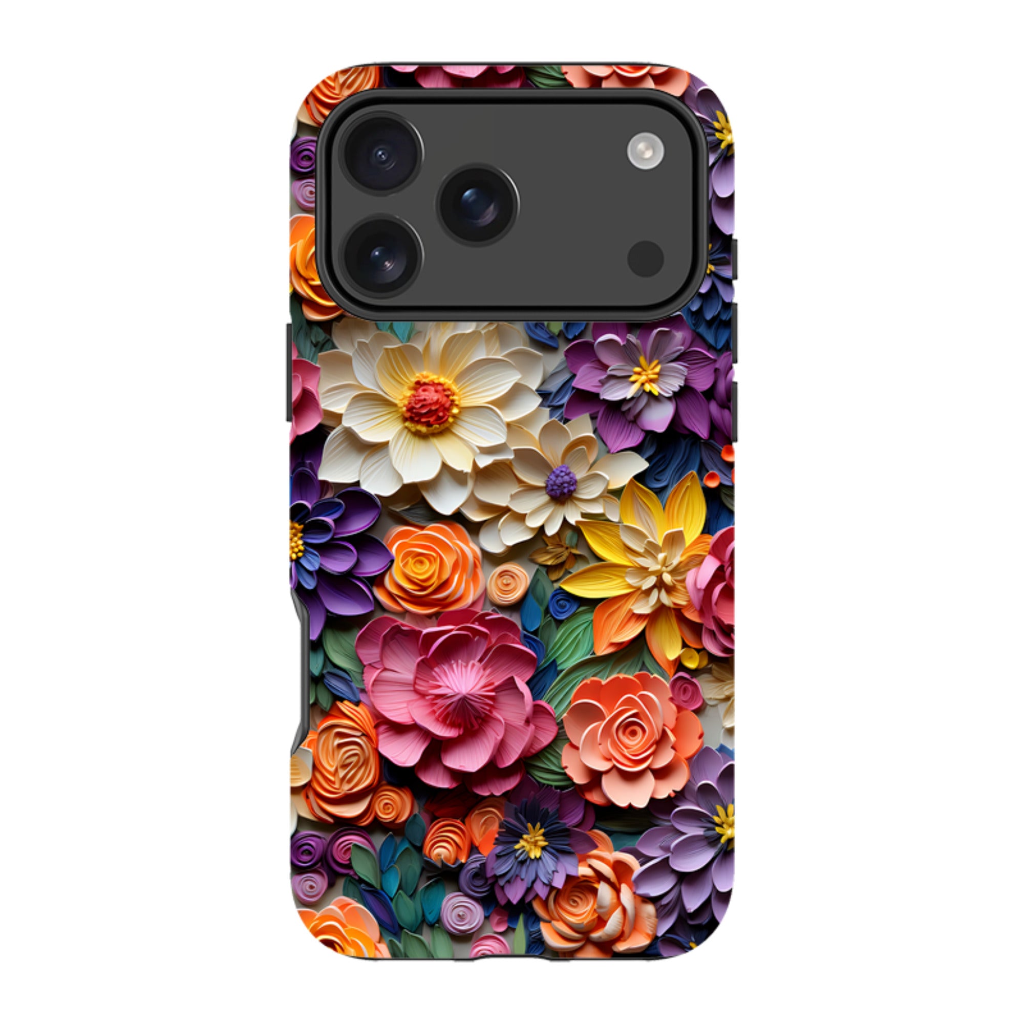 iPhone Tough Case -Violet Floral