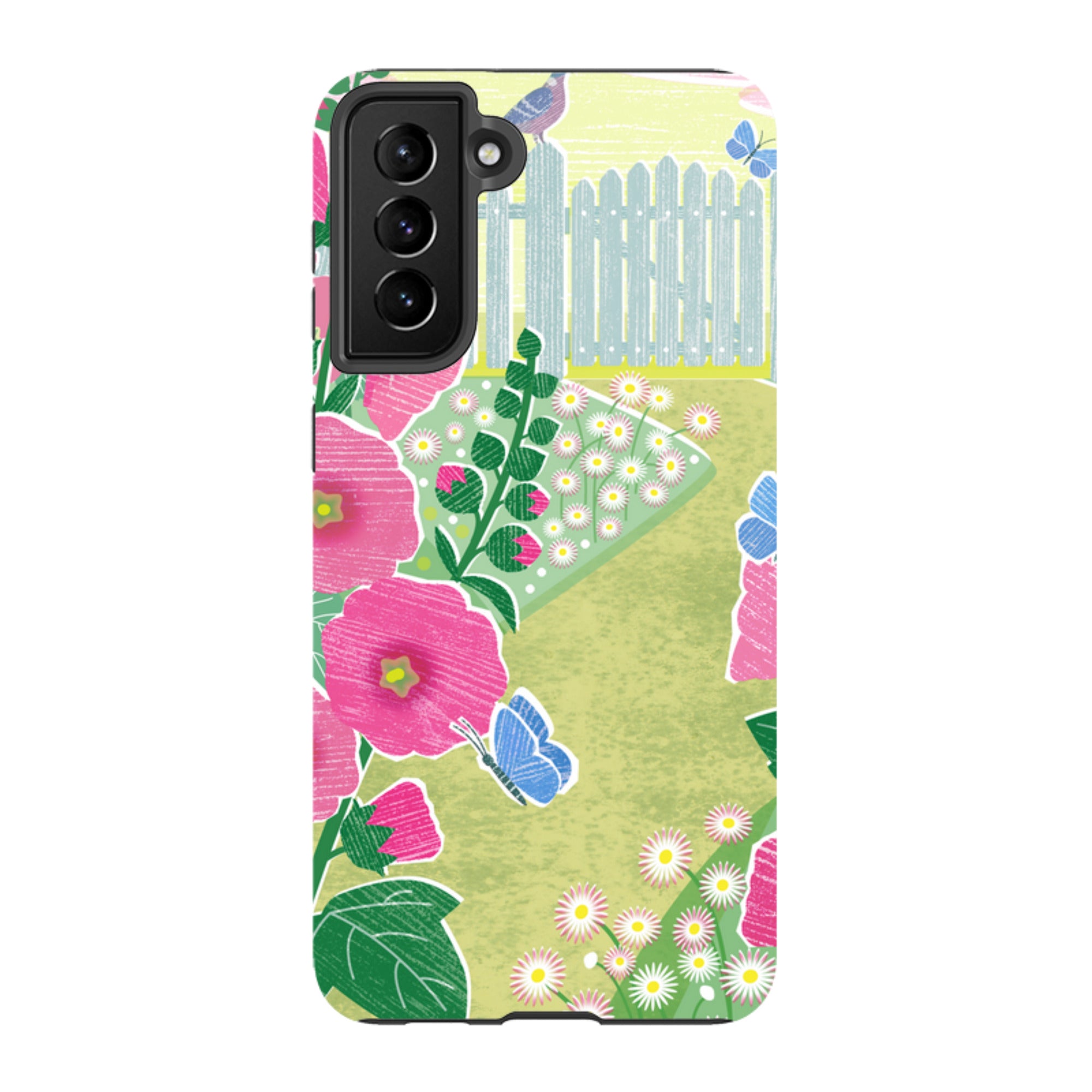 Samsung Tough Case - Hollyhocks By Liane Payne