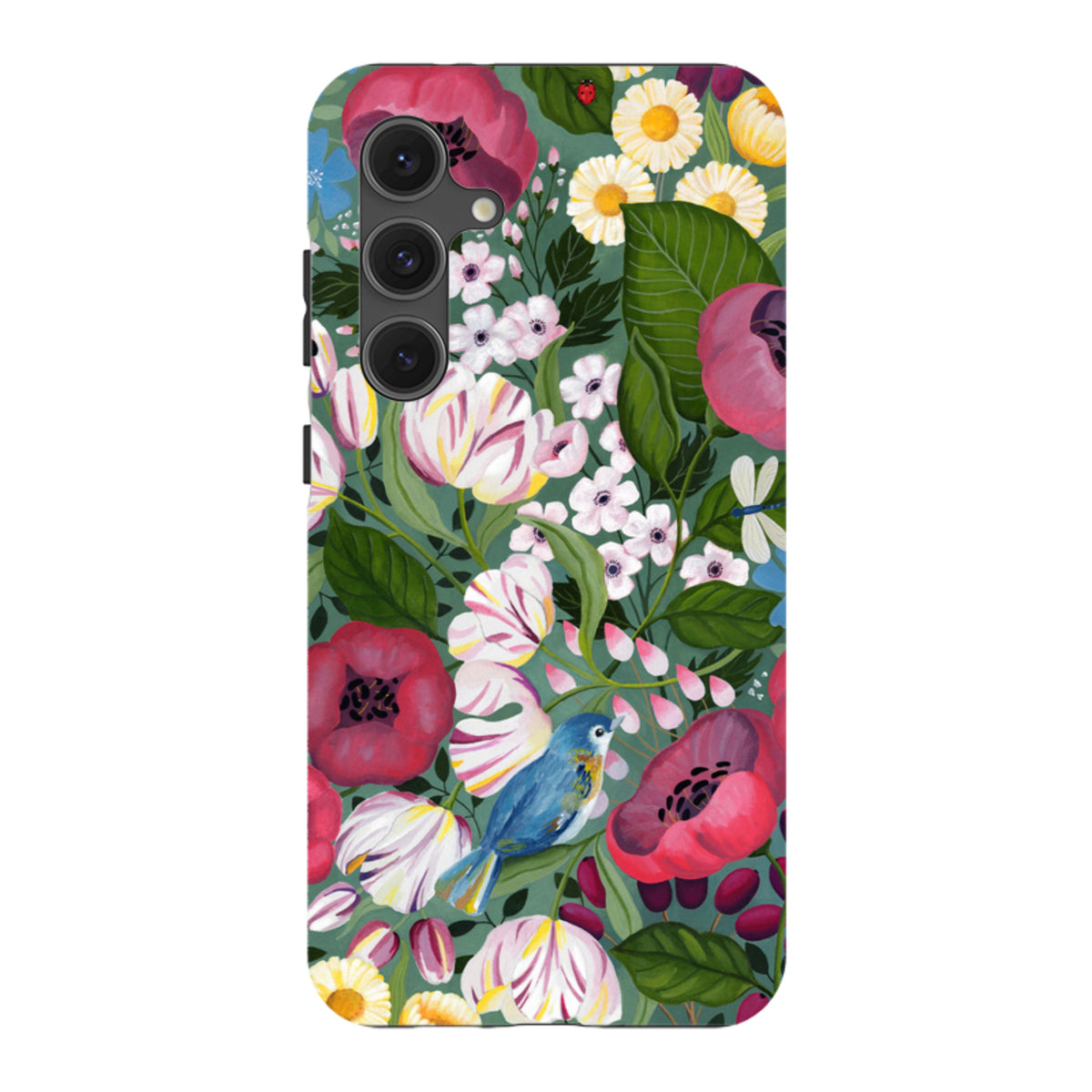 Samsung Tough Case - Bluebird Flowers By Bex Parkin