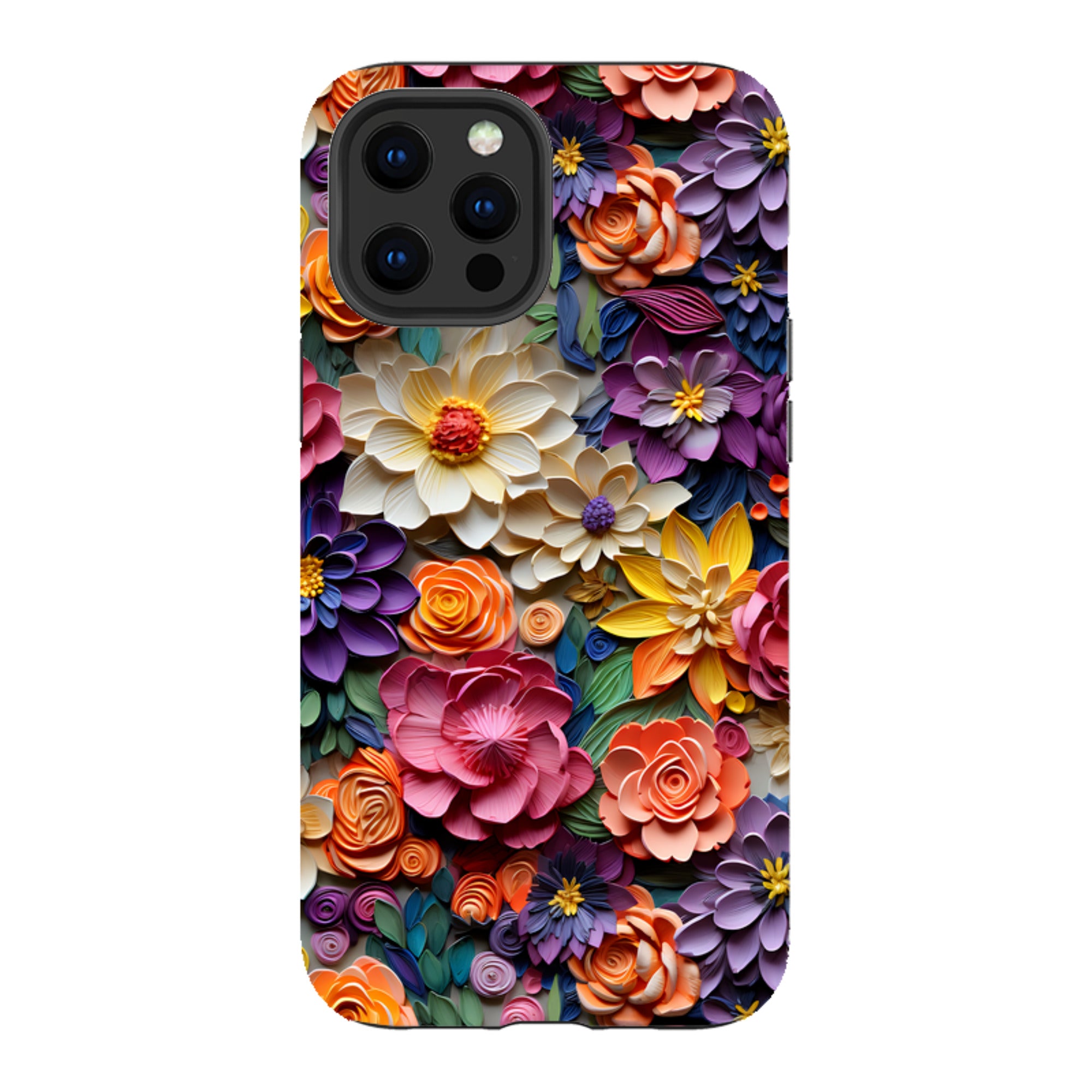 iPhone Tough Case -Violet Floral