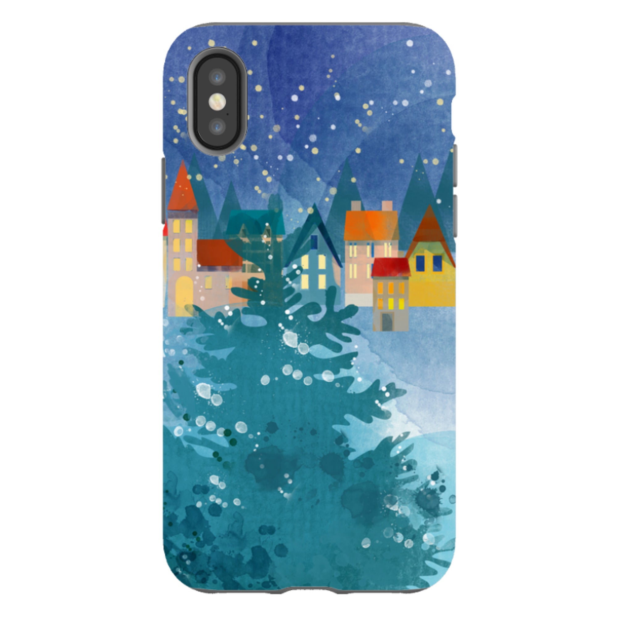 iPhone Tough Case - Winter Town