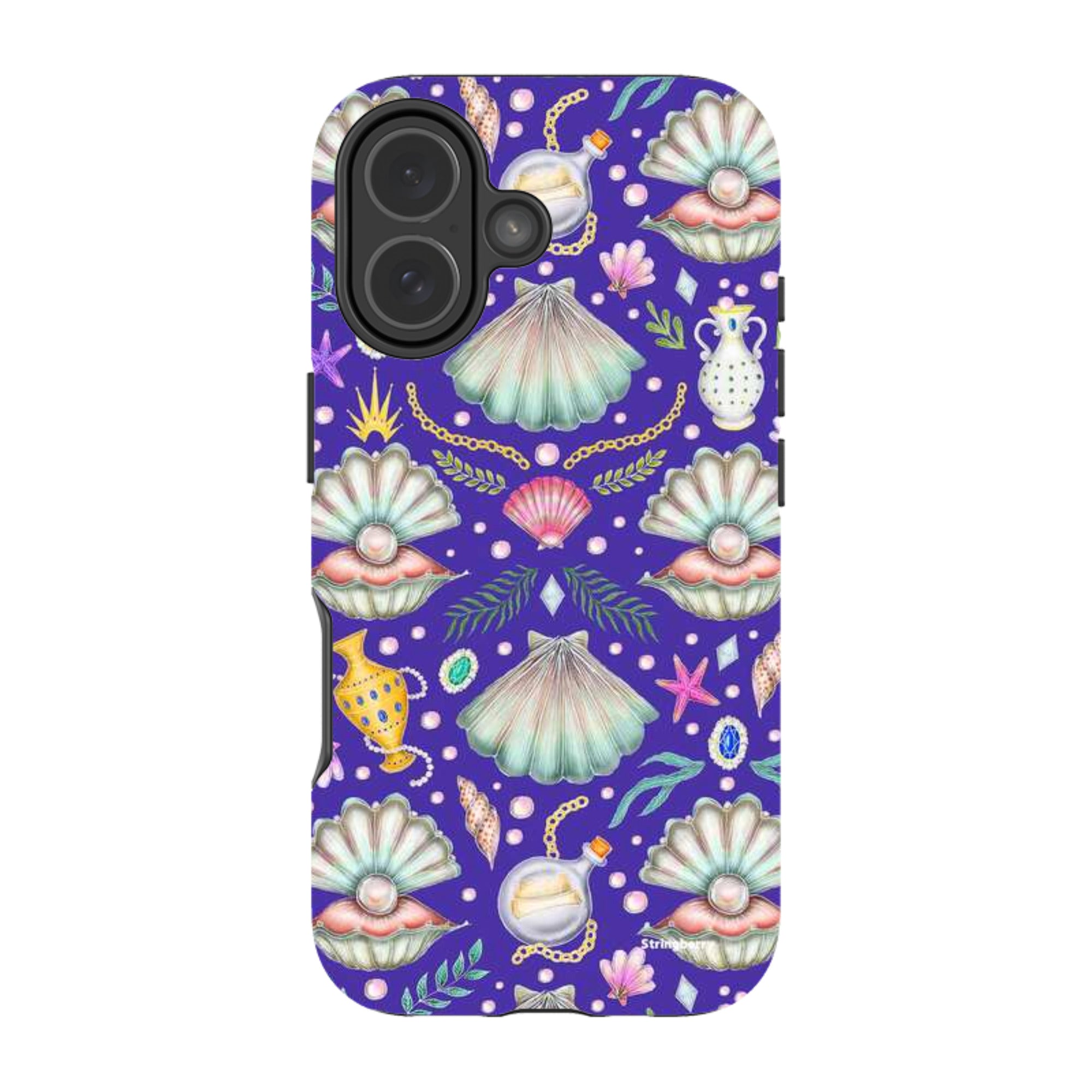 iPhone Tough Case - Pearl's Fantasy Indigo By Catherine Rowe