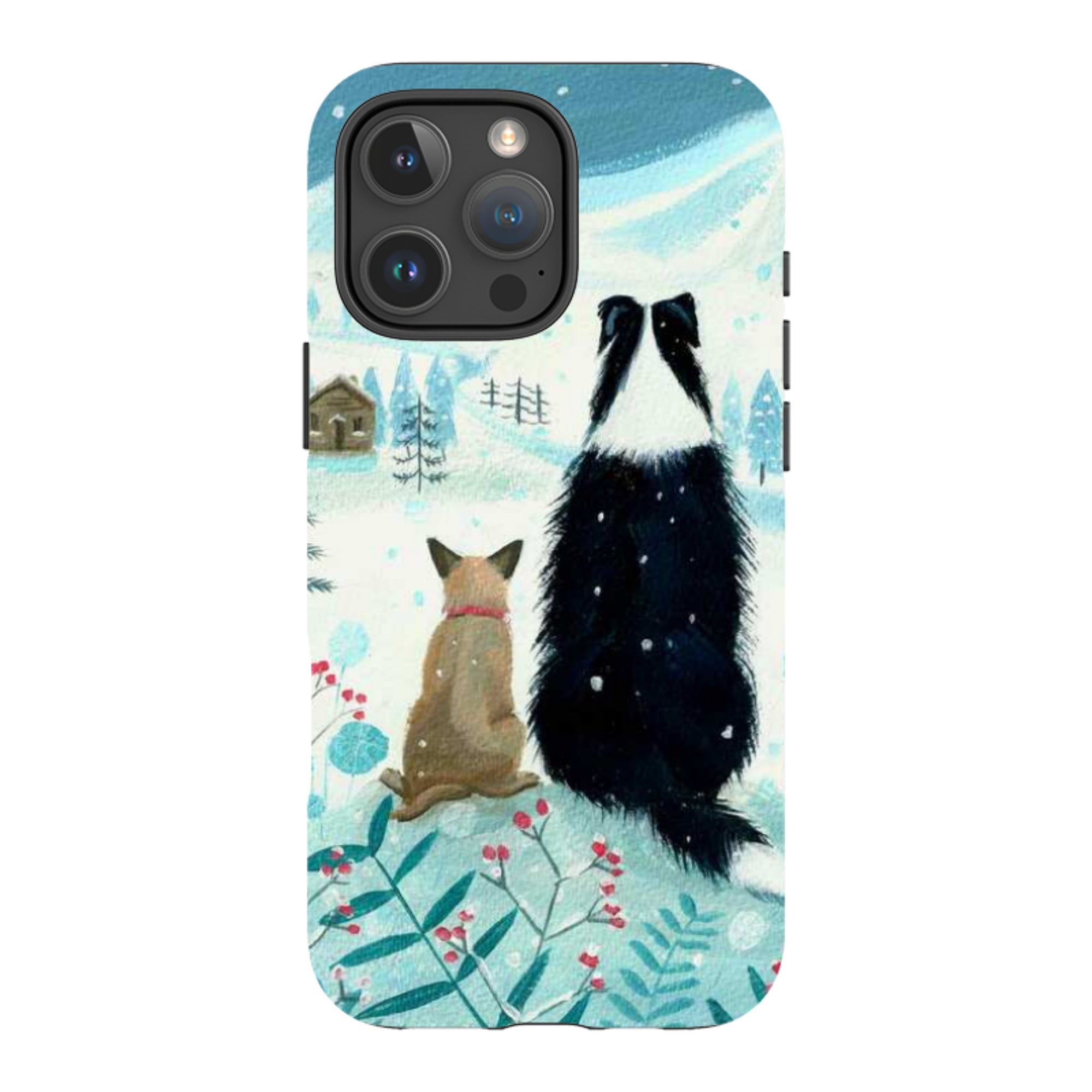 iPhone MagSafe Tough Case - Dogs Xmas By Mary Stubberfield
