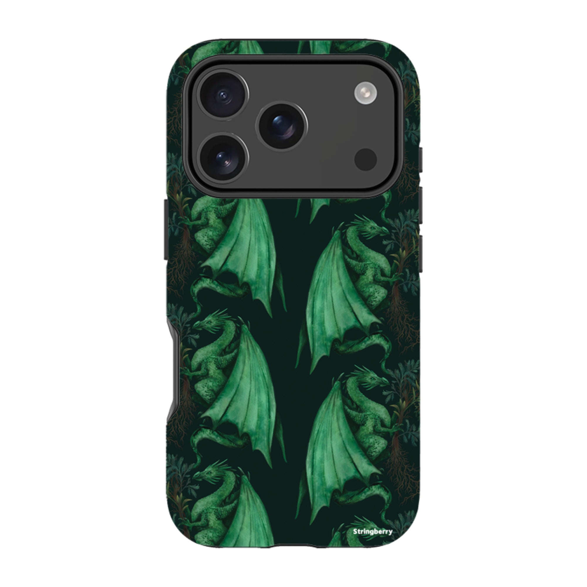 iPhone Tough Case - Arbor Dragon Pattern By Anna Stead