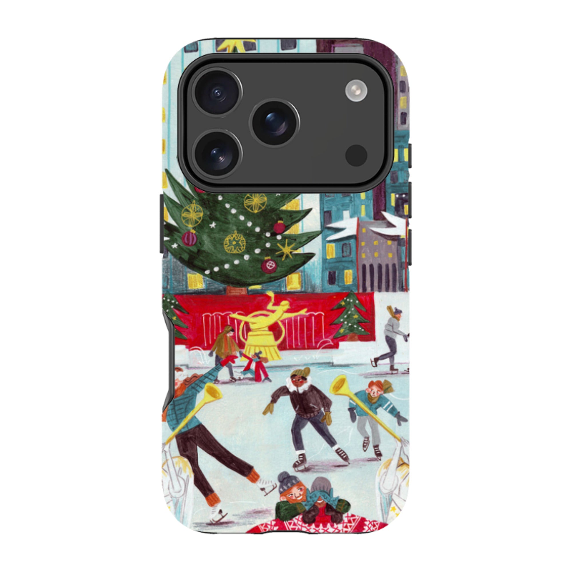 iPhone Tough Case - Xmas In New York By Caroline Bonne Muller