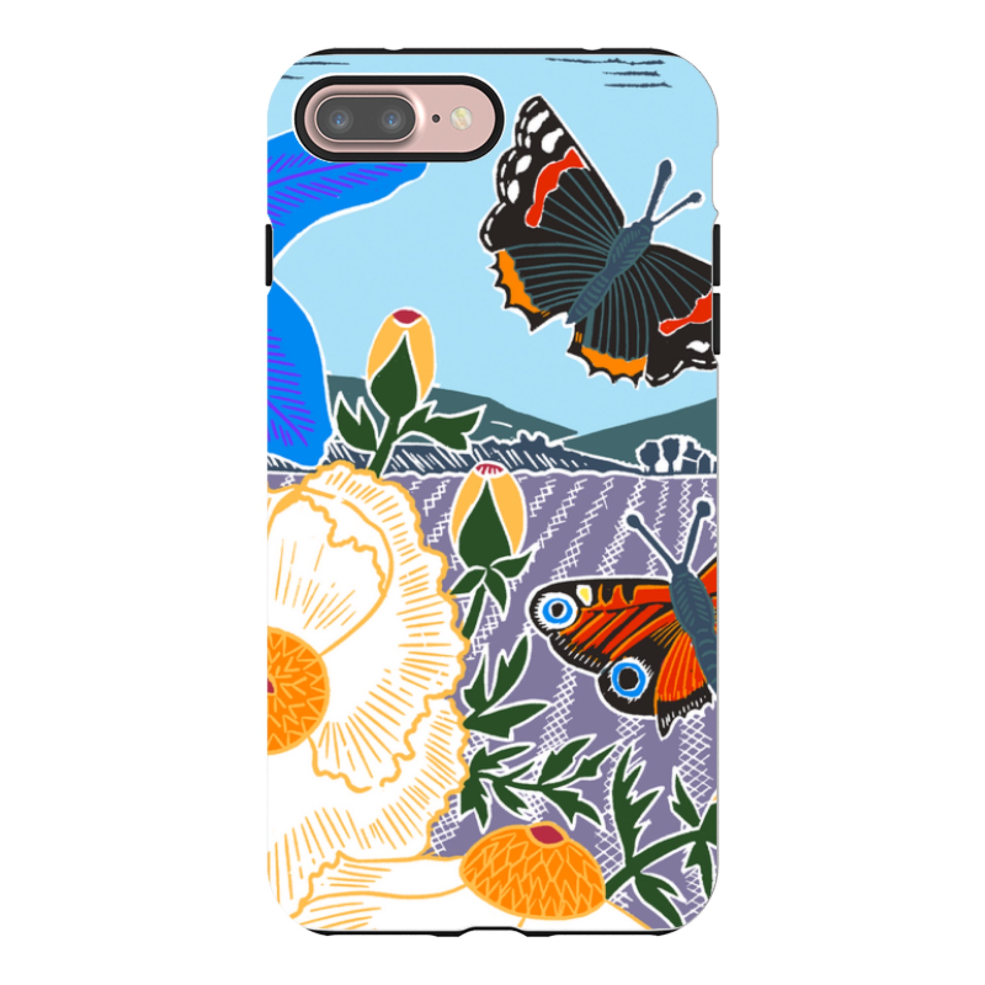 iPhone Tough Case - Bold Butterflies By Kate Heiss