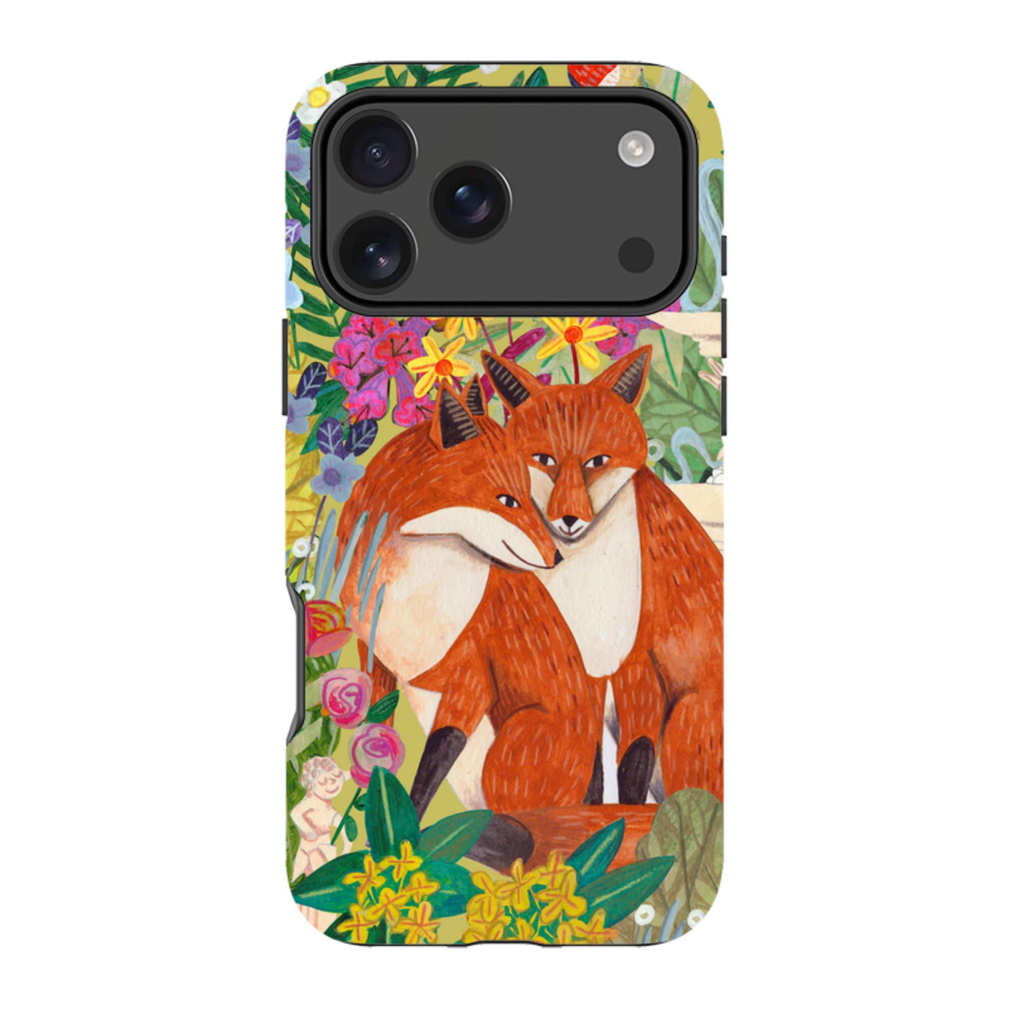iPhone MagSafe Tough Case -  Foxes By Caroline Bonne Muller
