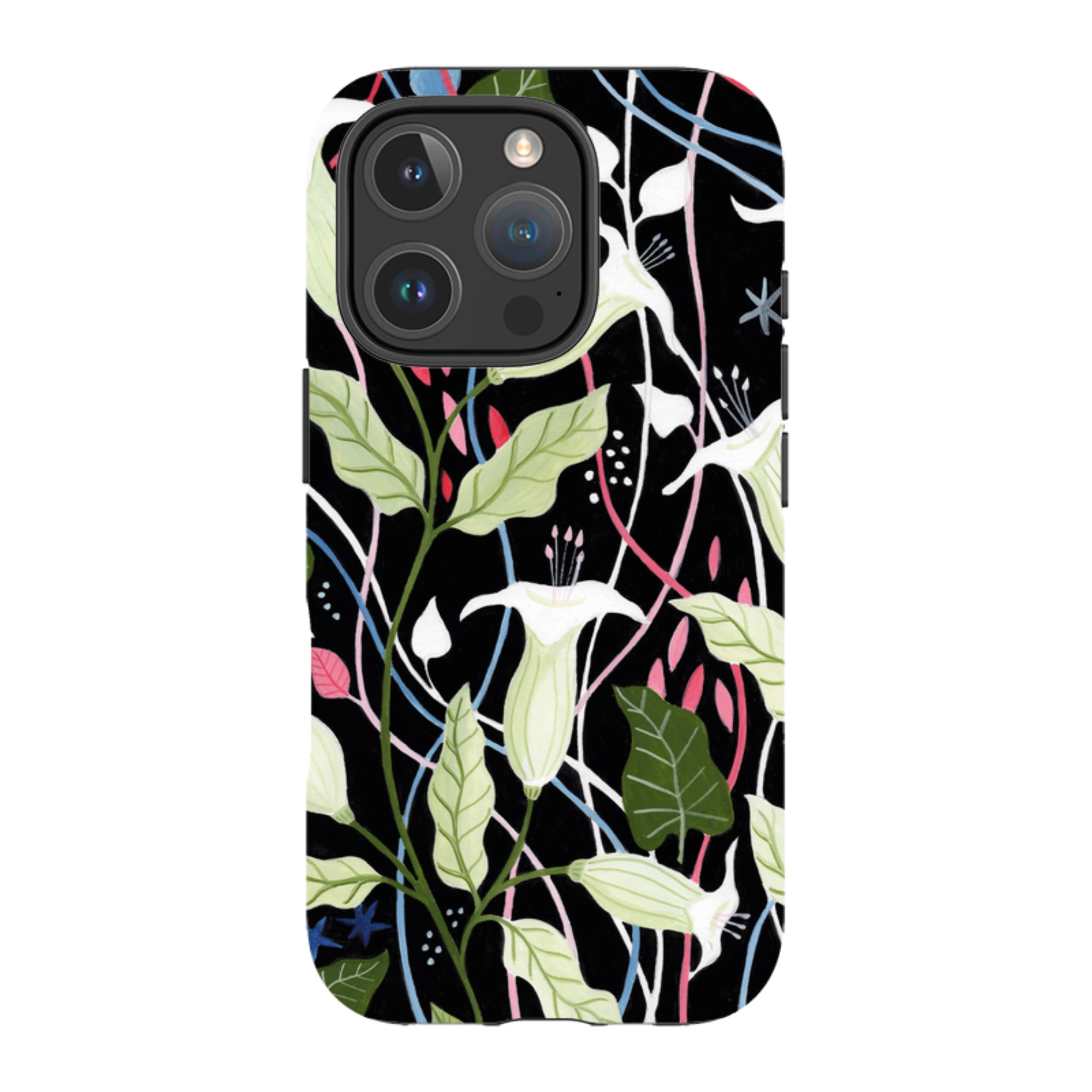 iPhone Tough Case - Trumpet Flowers By Bex Parkin