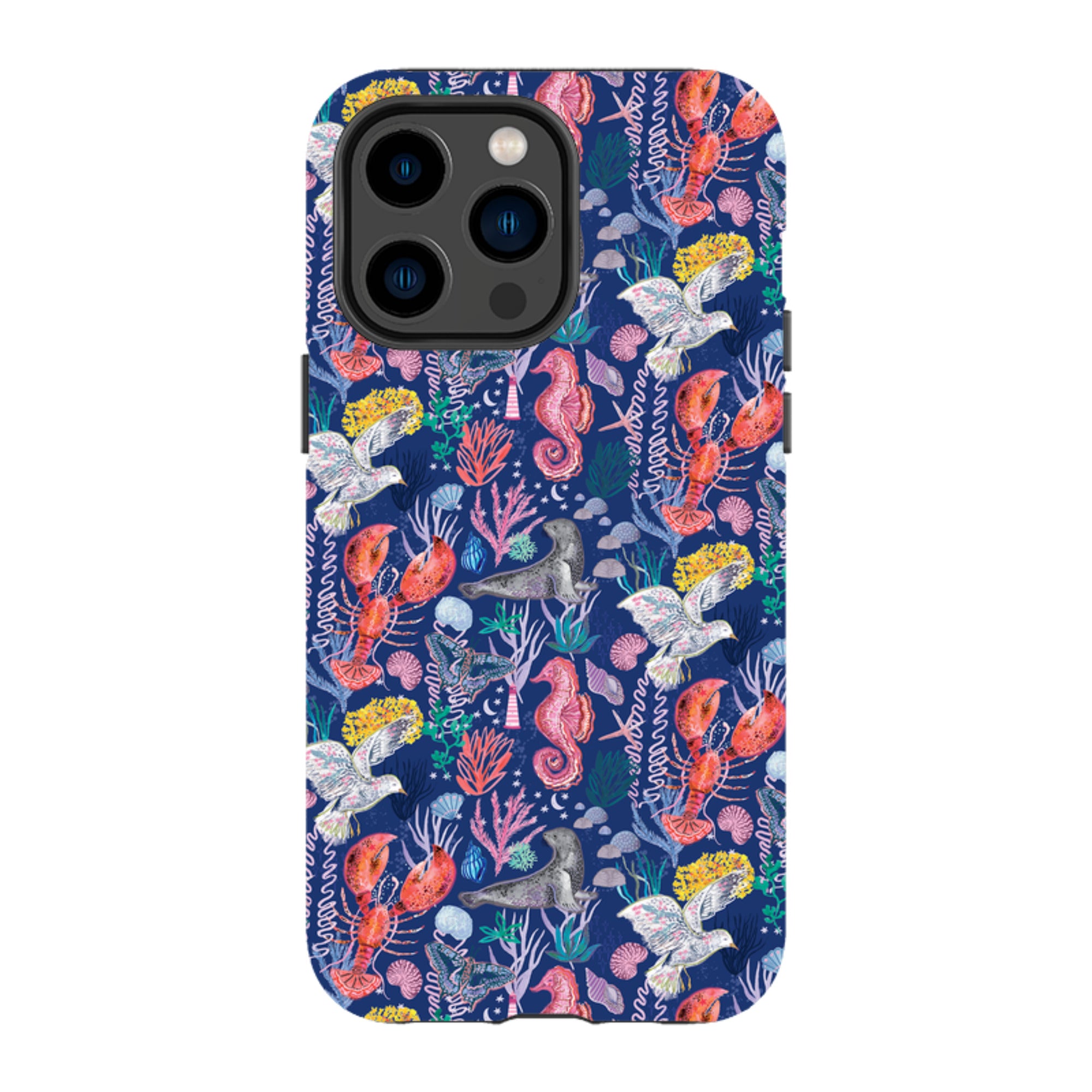 iPhone MagSafe Tough Case - Coastline Pattern C By Emma Frances Grant